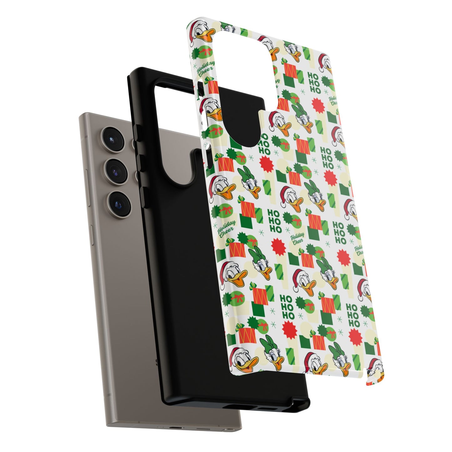 Disney Donald Duck and Daisy Christmas-Themed Durable Phone Case