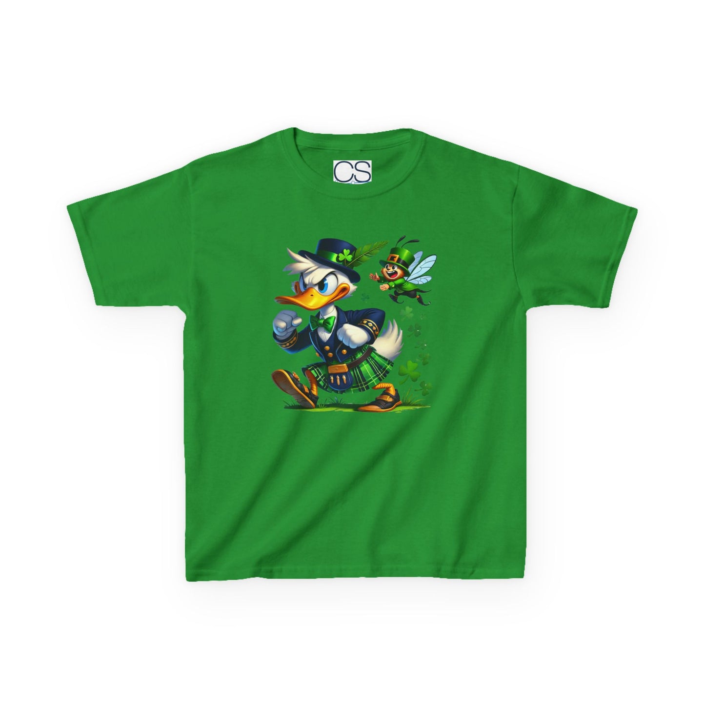 Disney Donald Duck St. Patrick's Day Kids Heavy Cotton T-Shirt
