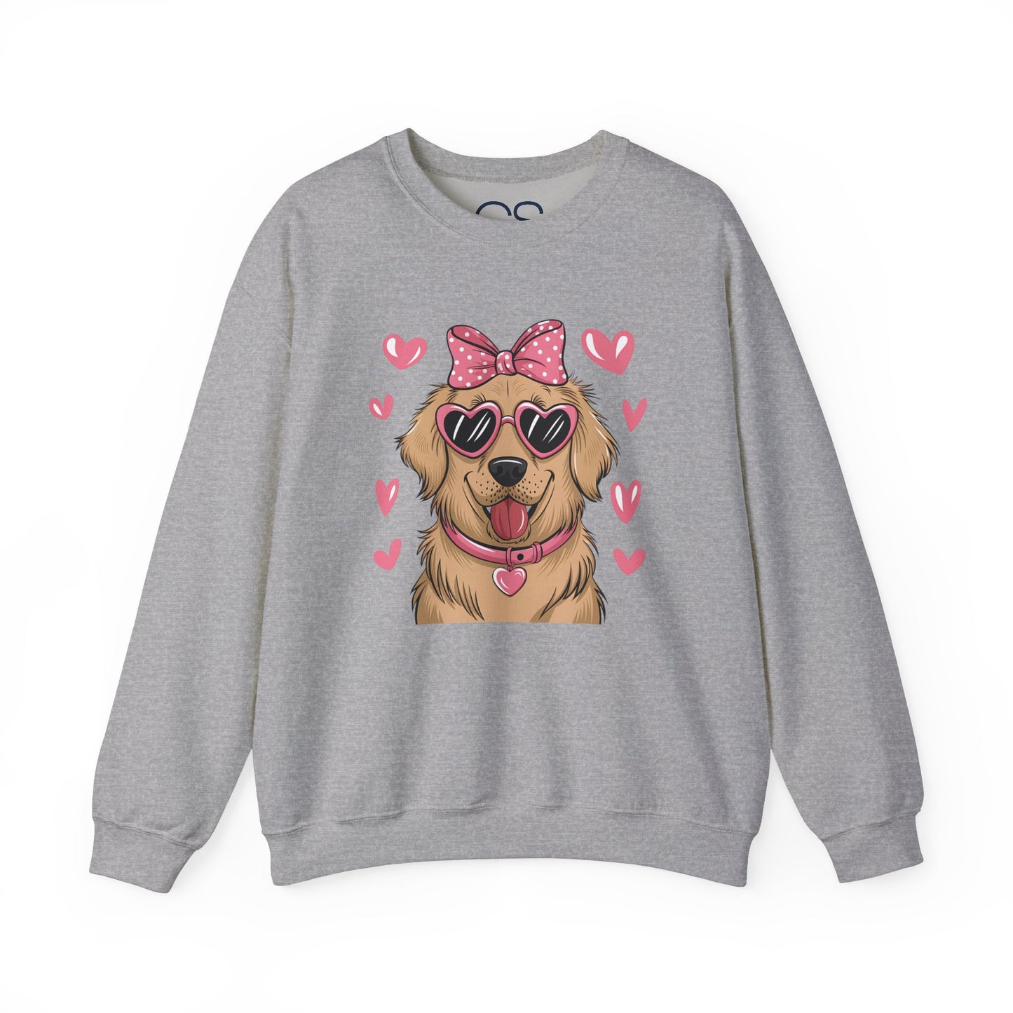 Valentine's Day Dog Crewneck Sweatshirt