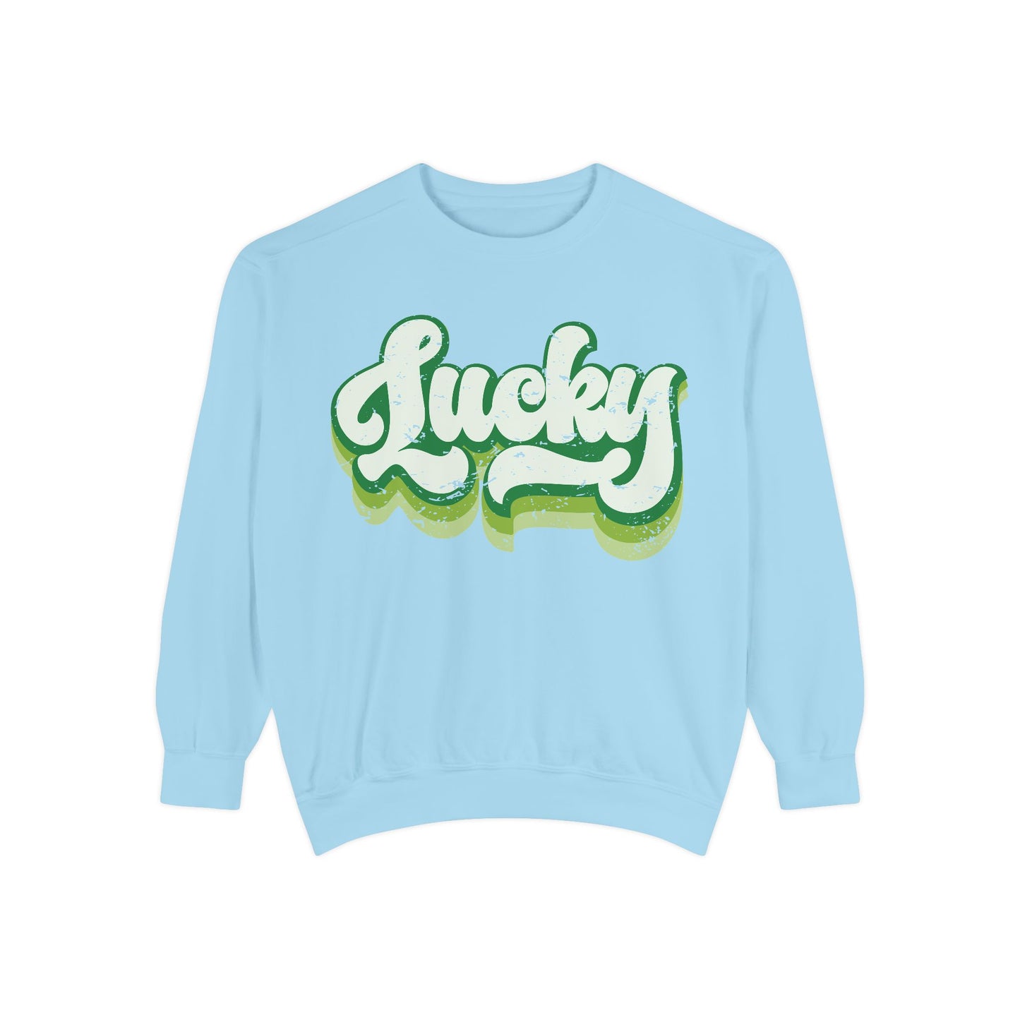 Retro Lucky Shamrock Sweatshirt - St. Patrick's Day Apparel