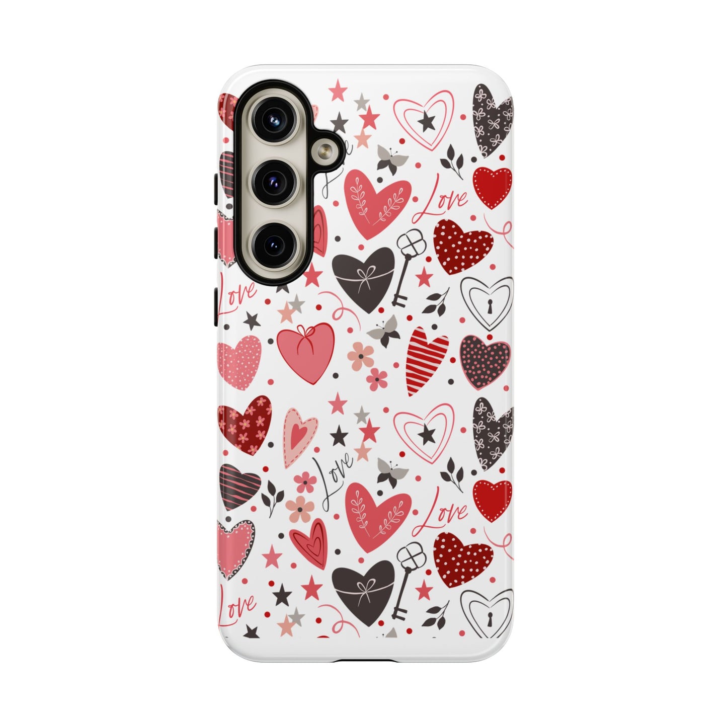 Heart Patterned Durable Phone Case