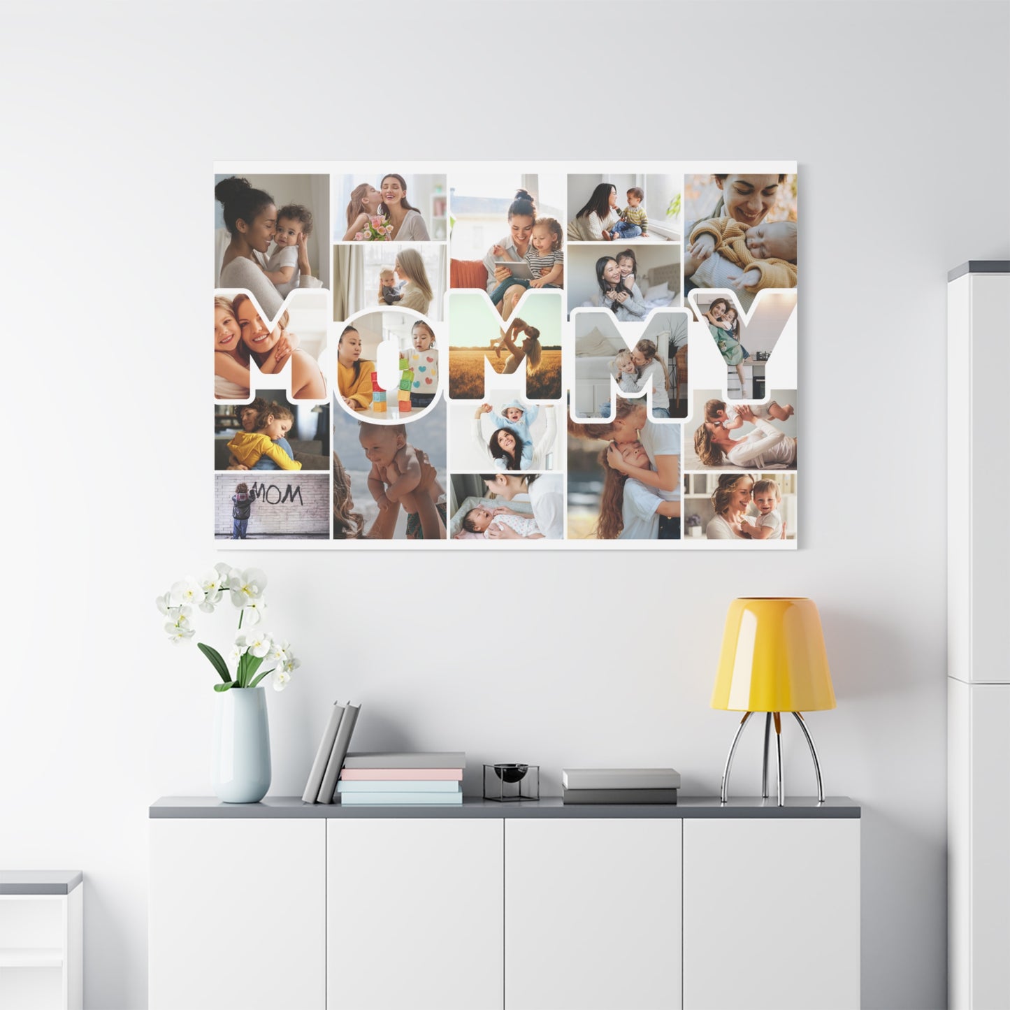 Personalized "MOMMY" Photo Collage Canvas