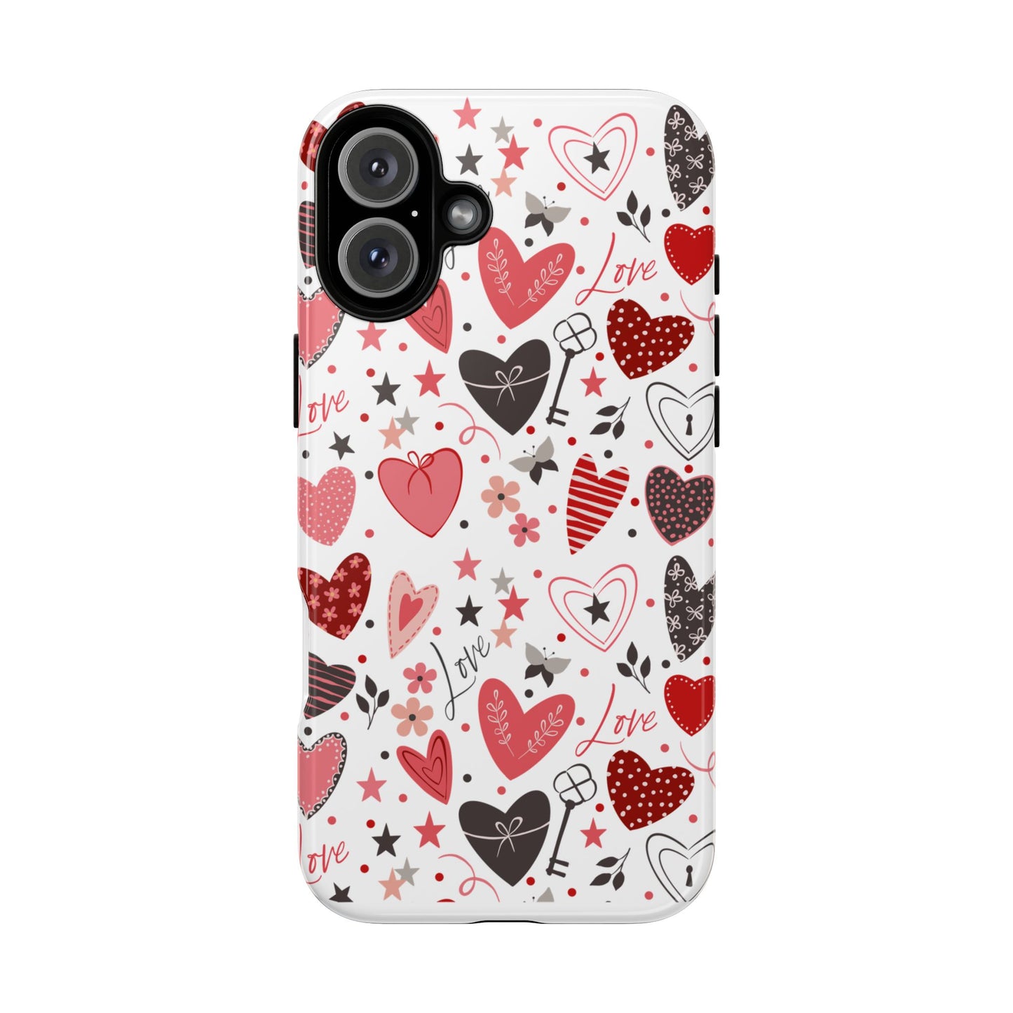 Heart Patterned Durable Phone Case