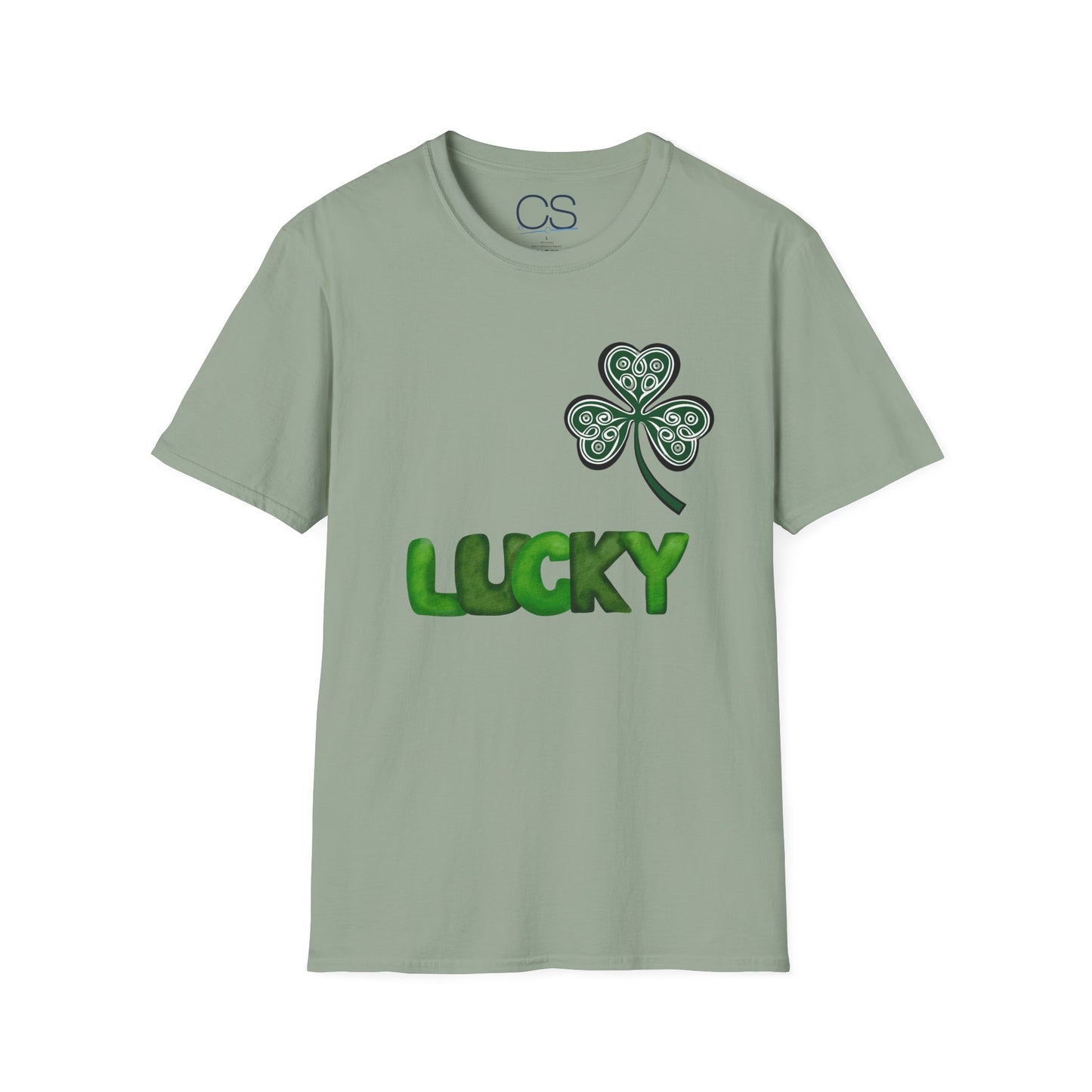 Double-Sided St. Patrick's Day Irish Shamrock Unisex Softstyle T-Shirt