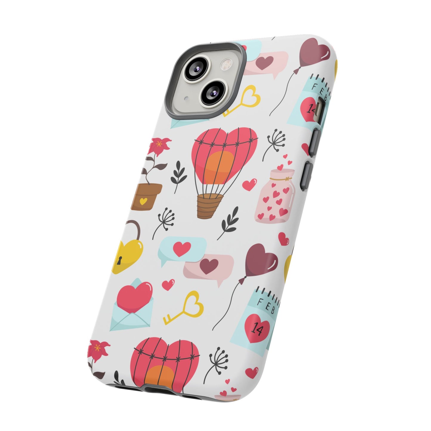 Valentine's Day Heart-Themed Durable Phone Case
