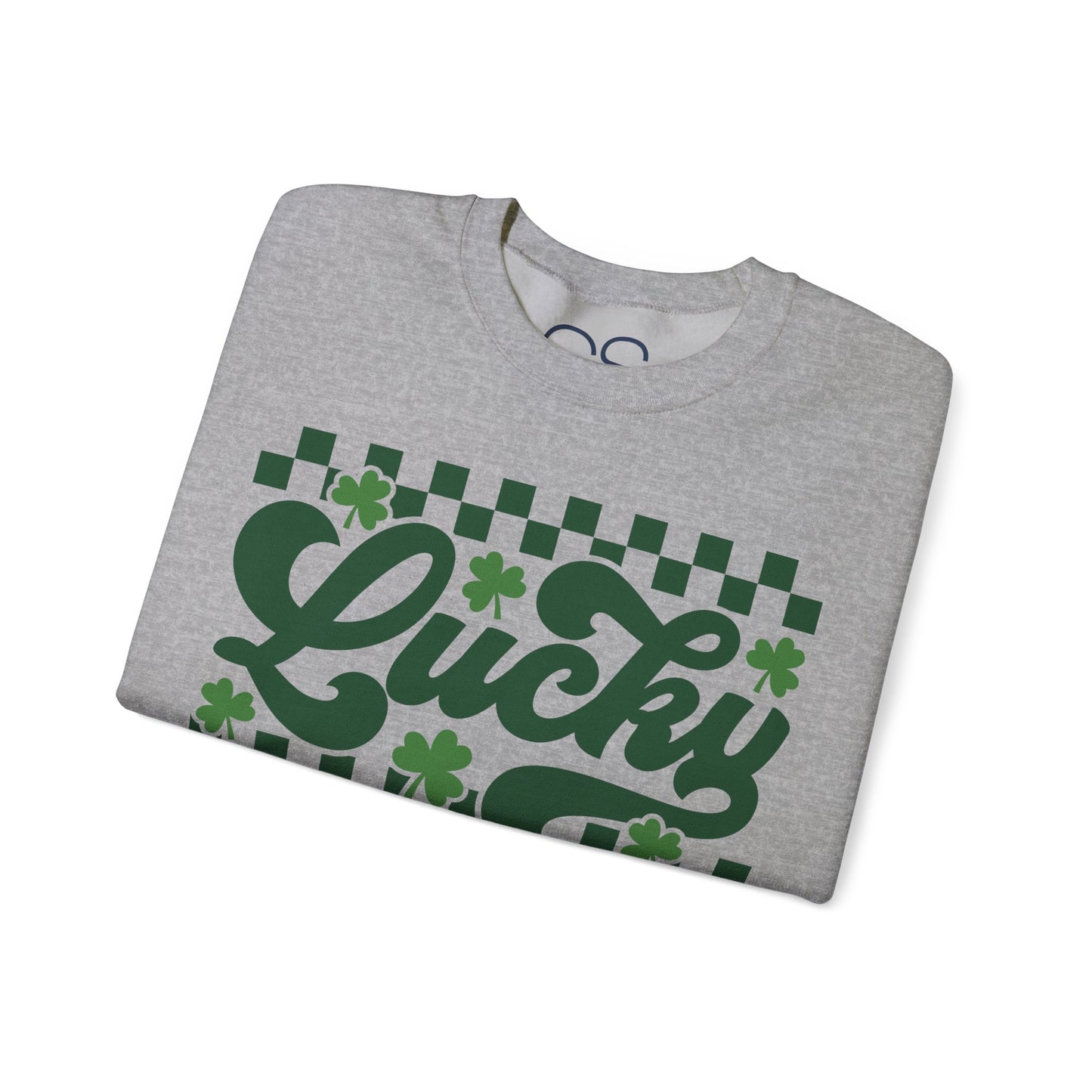 Lucky Shamrock Checkerboard Crewneck Sweatshirt