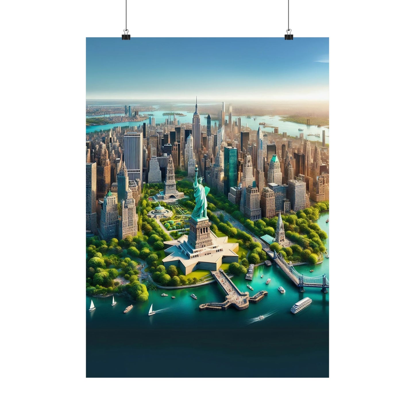 New York City Aerial View Poster