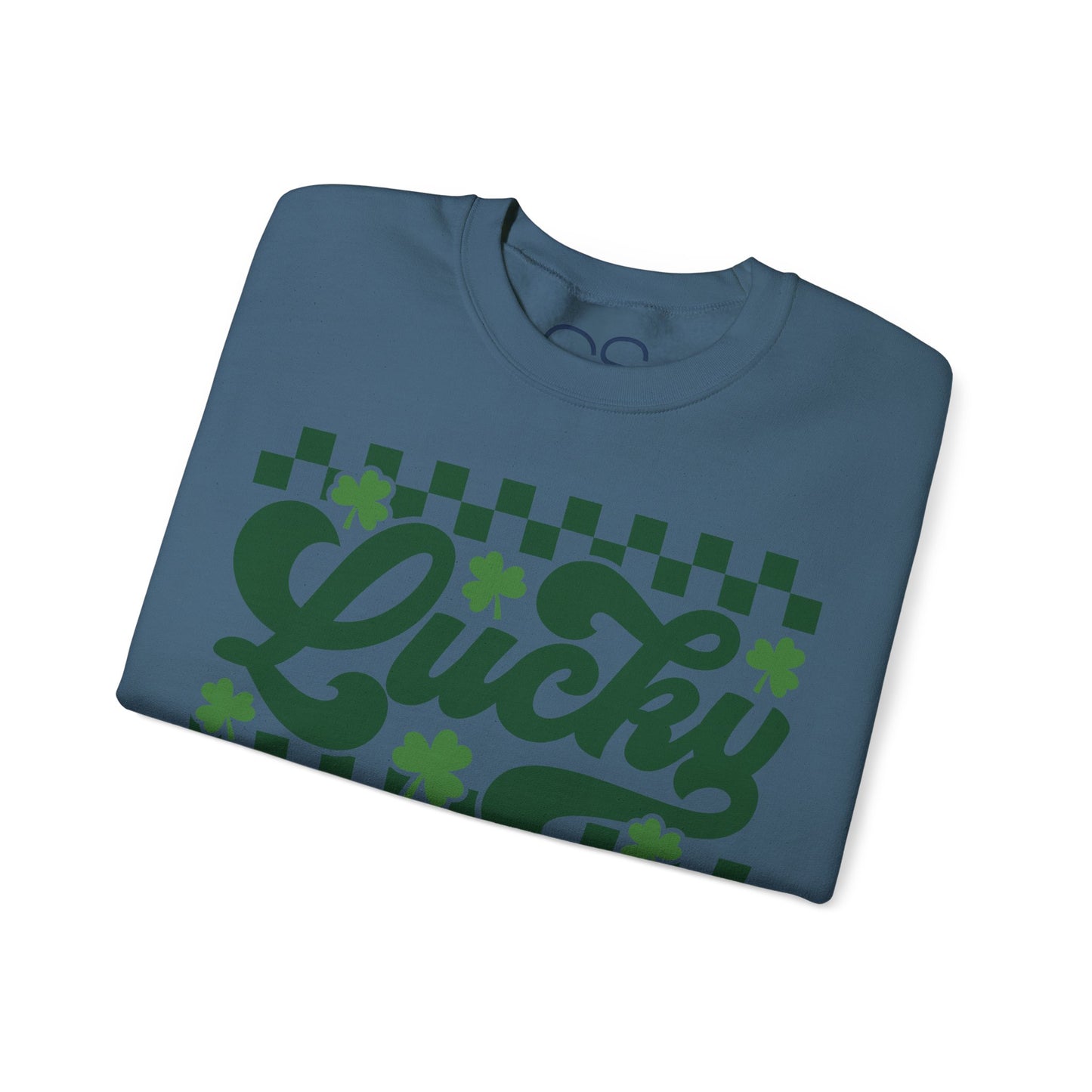 Lucky Shamrock Checkerboard Crewneck Sweatshirt