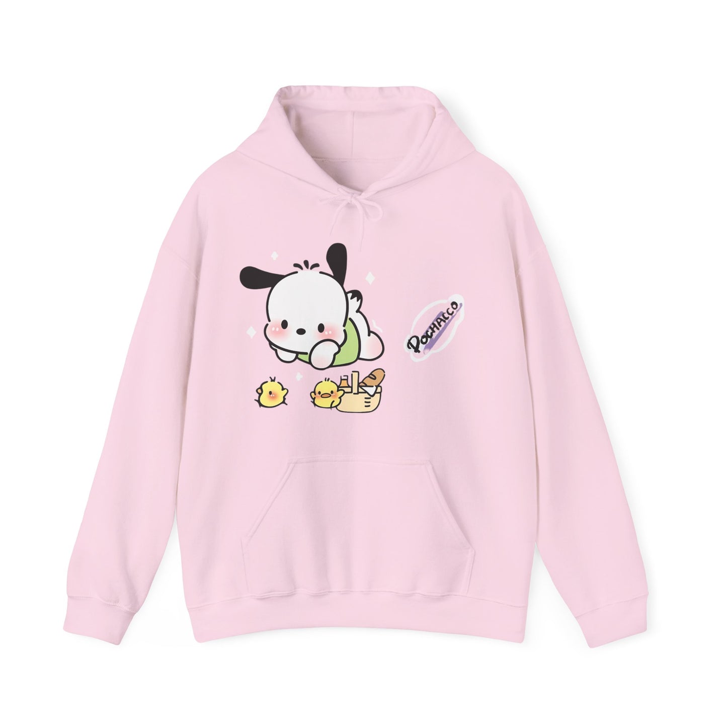 Unisex Heavy Blend Pochacco Hooded Sweatshirt – Adorable & Cozy Design for Fans