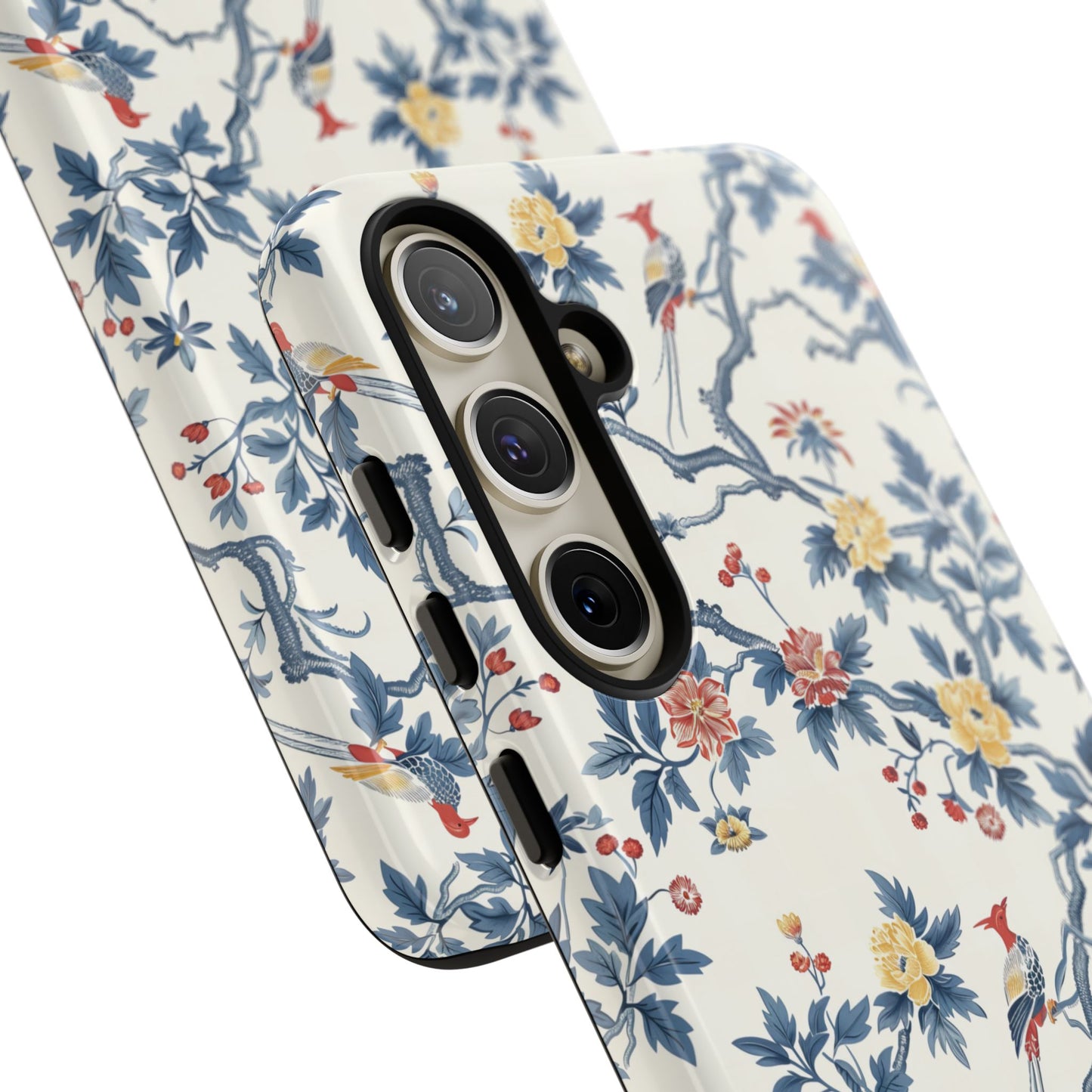 Elegant Chinoiserie-Patterned Protective Phone Case