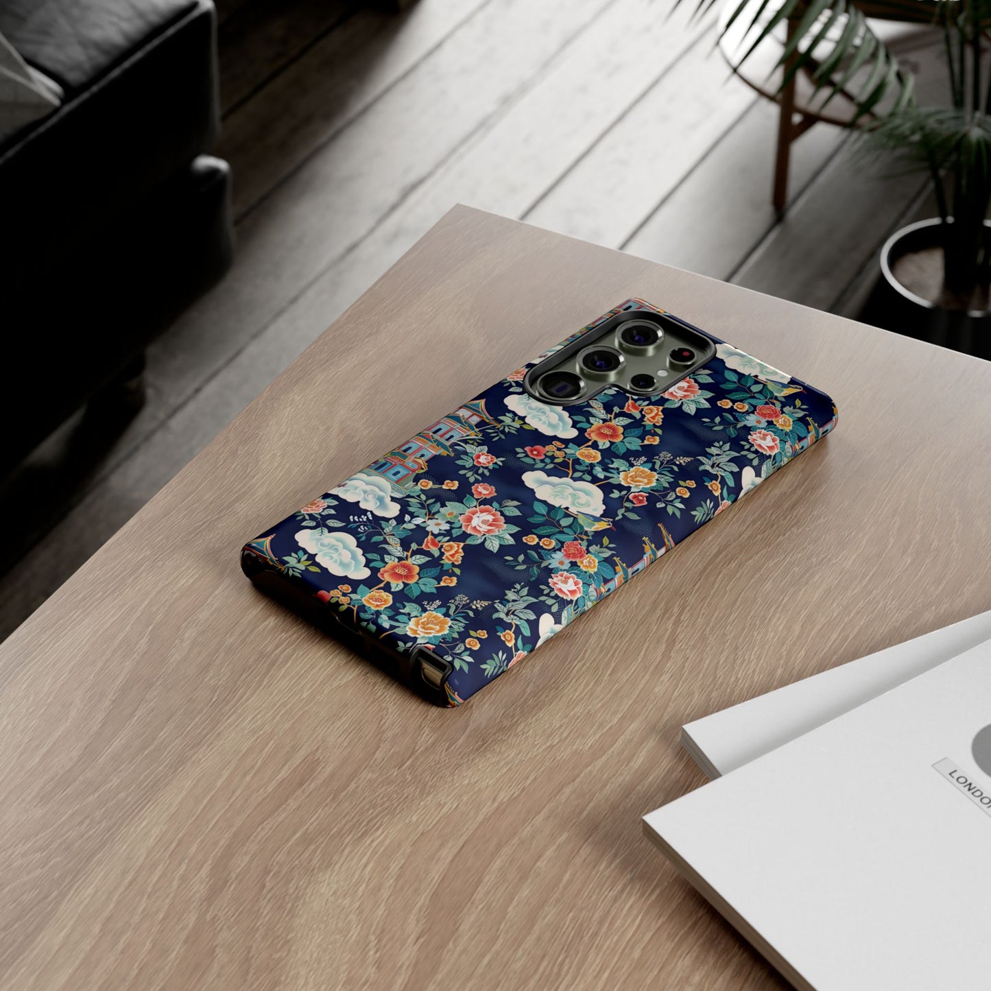 Enchanting Chinoiserie-Inspired Durable Phone Case
