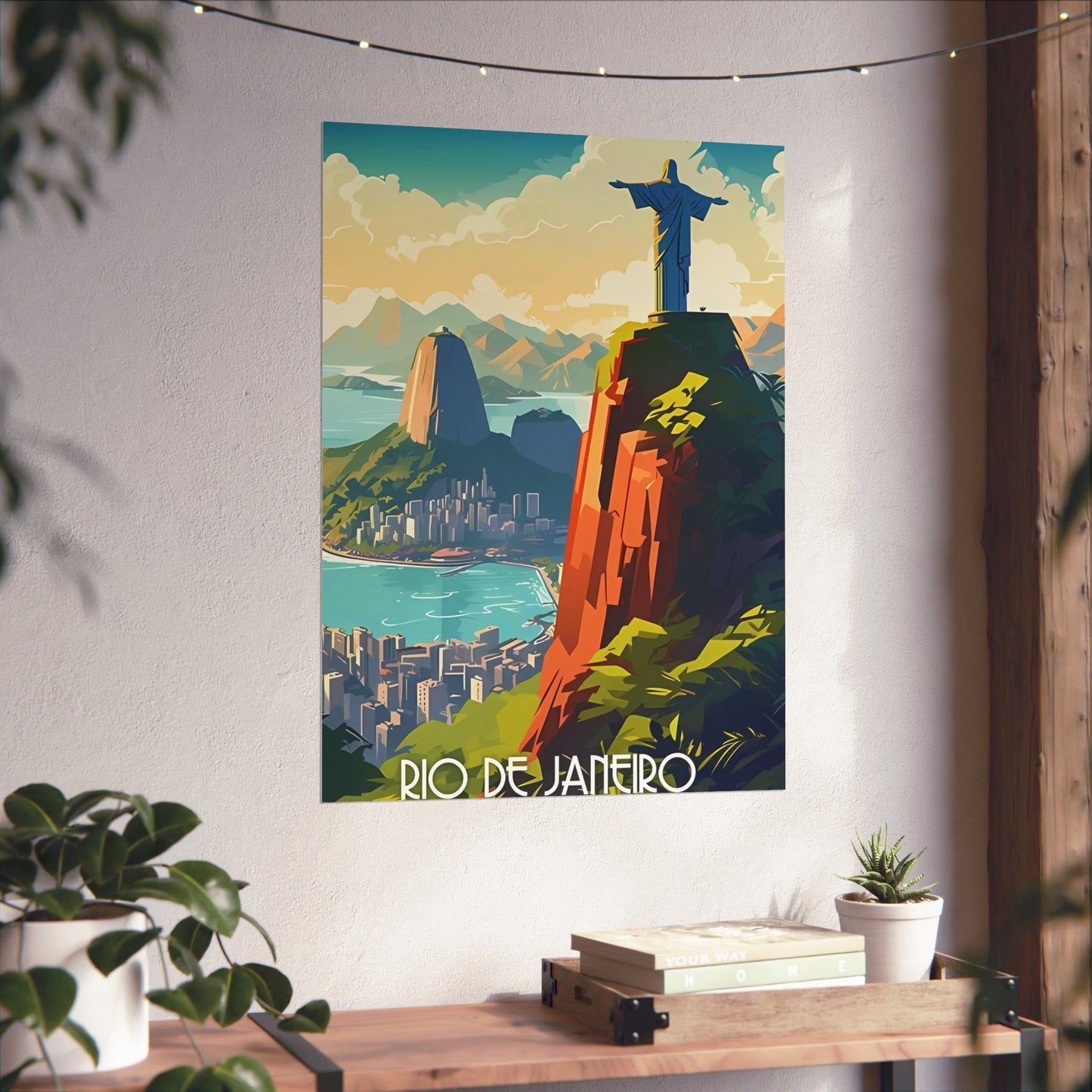 Rio de Janeiro Vintage Travel Poster