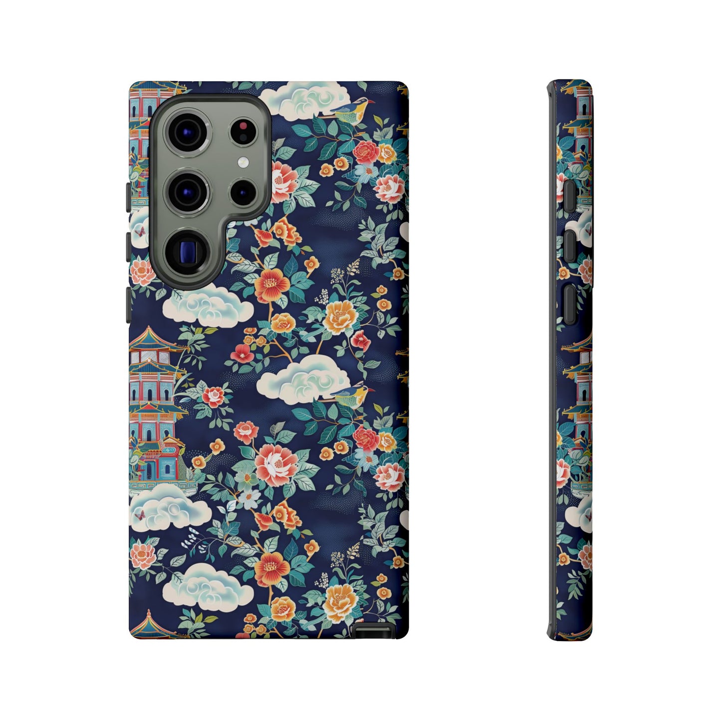 Enchanting Chinoiserie-Inspired Durable Phone Case