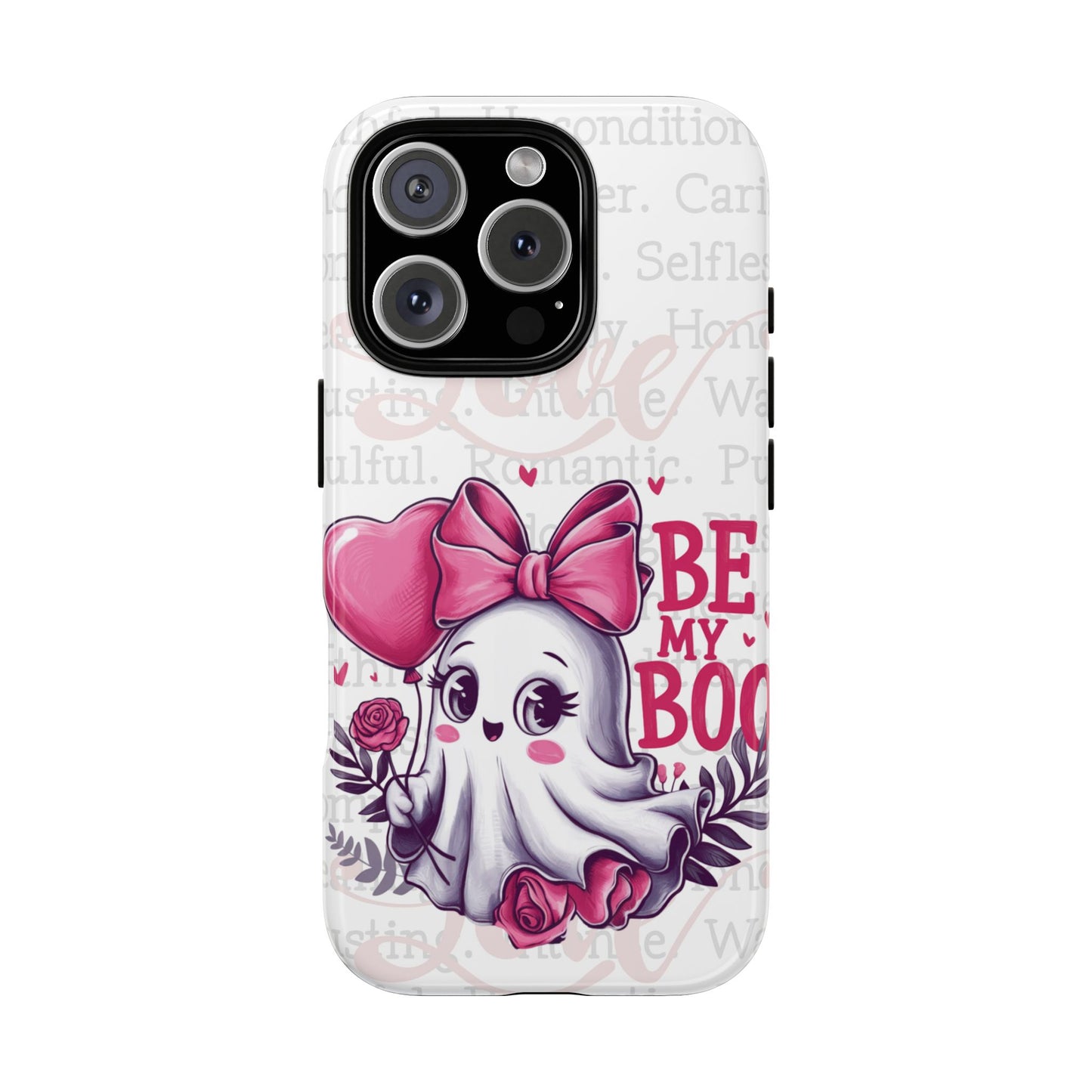 Be My Boo Ghost Patterned Durable Phone Case
