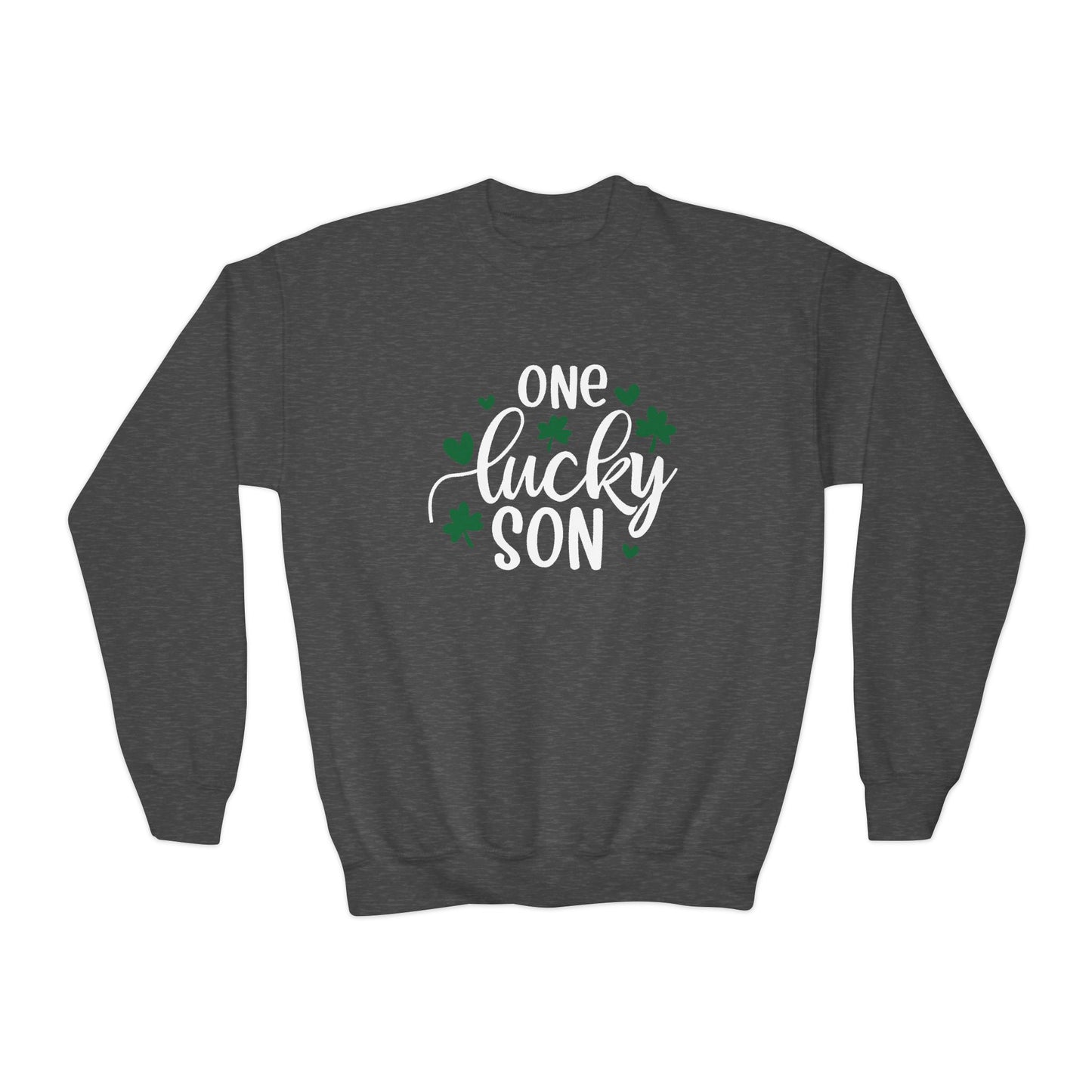 Personalized One Lucky Son St. Patrick's Day Kids Sweatshirt - With Bundle