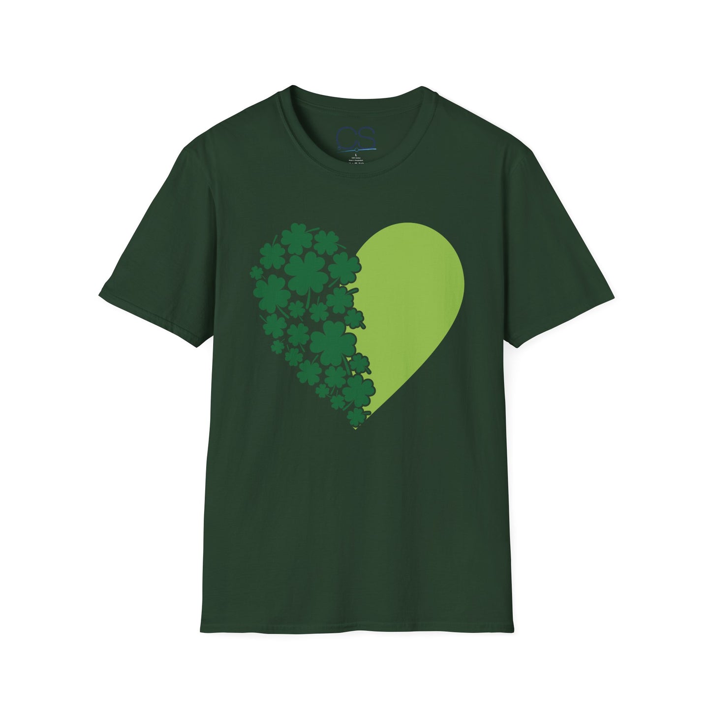 Irish Shamrock Heart T-Shirt