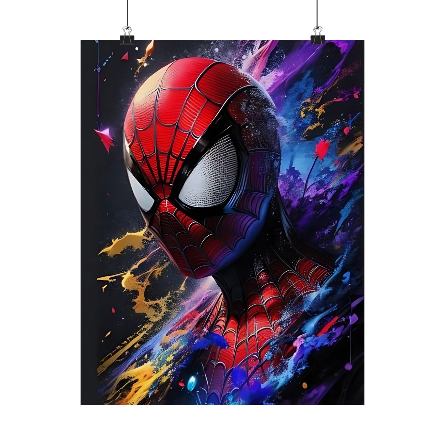 Spider-Hero Cosmic Art Poster