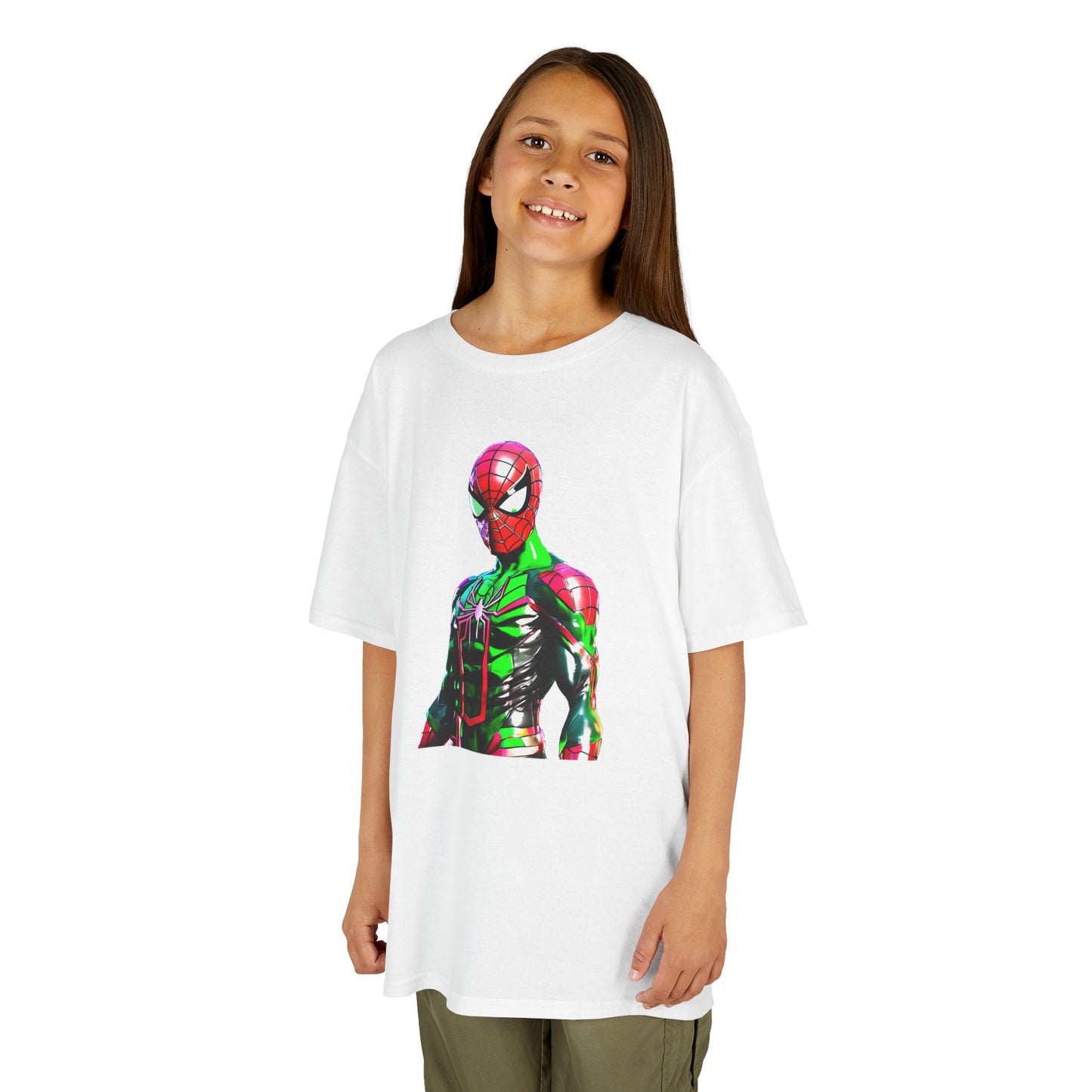 Spider-Man St. Patrick's Day Kids Heavy Cotton T-Shirt