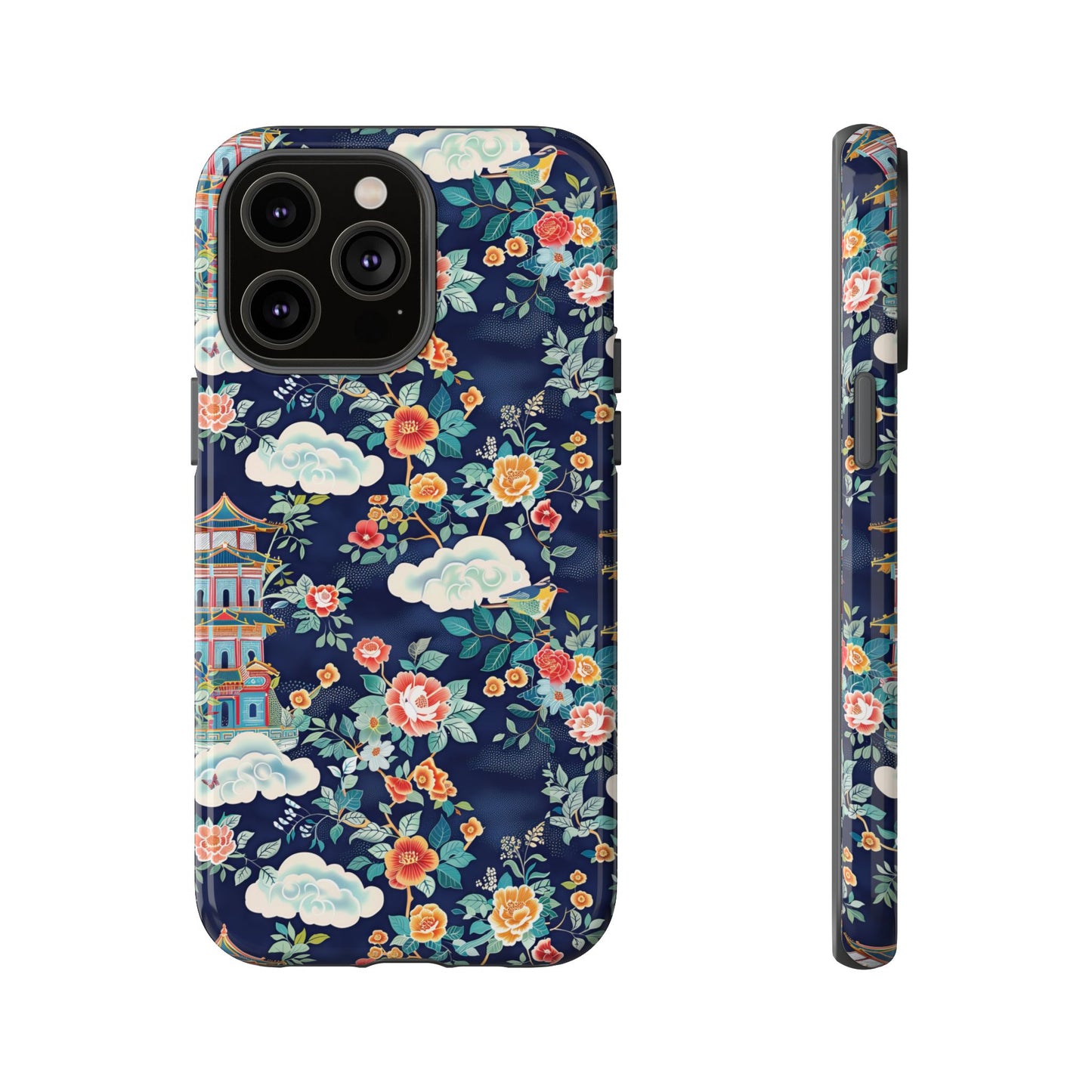 Enchanting Chinoiserie-Inspired Durable Phone Case