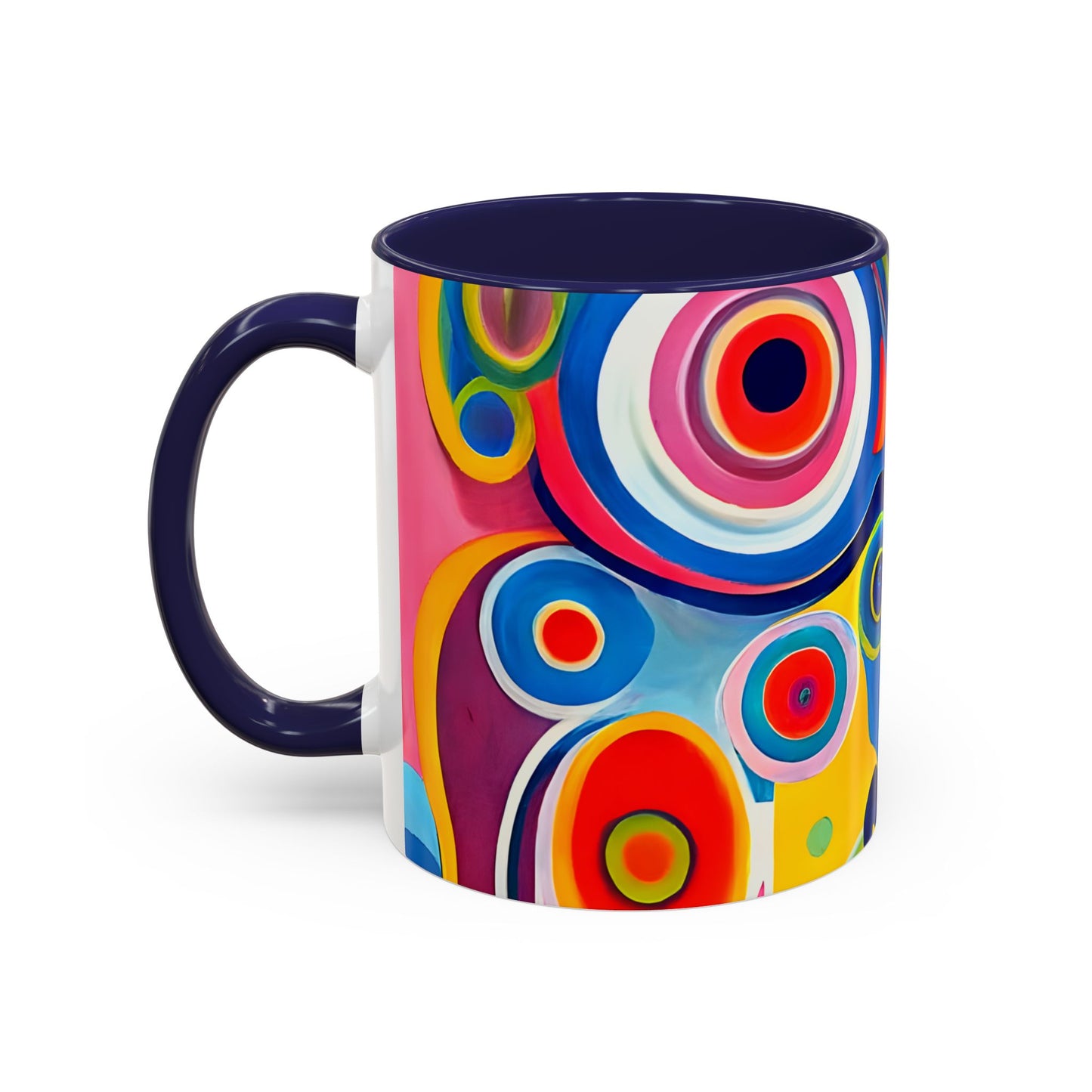 Vibrant Circles Modern Art Coffee Mug