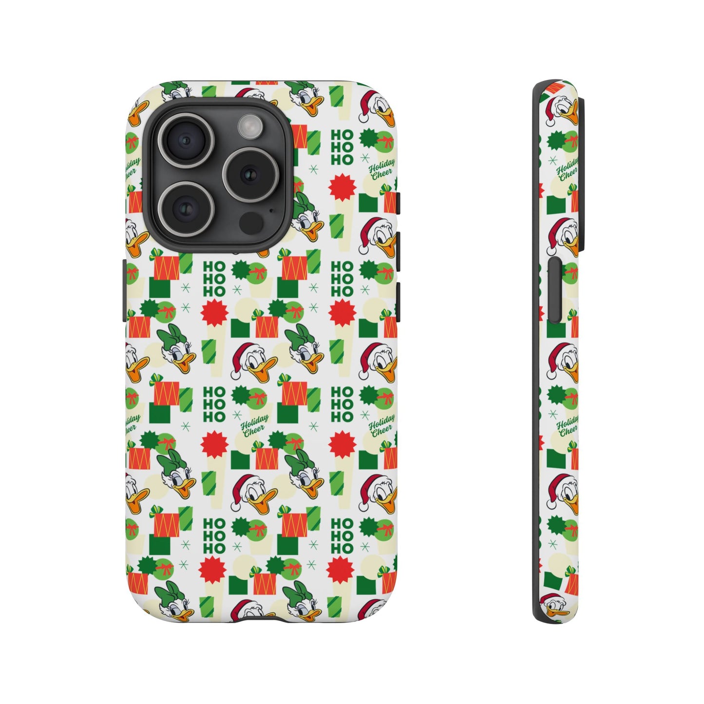 Disney Donald Duck and Daisy Christmas-Themed Durable Phone Case