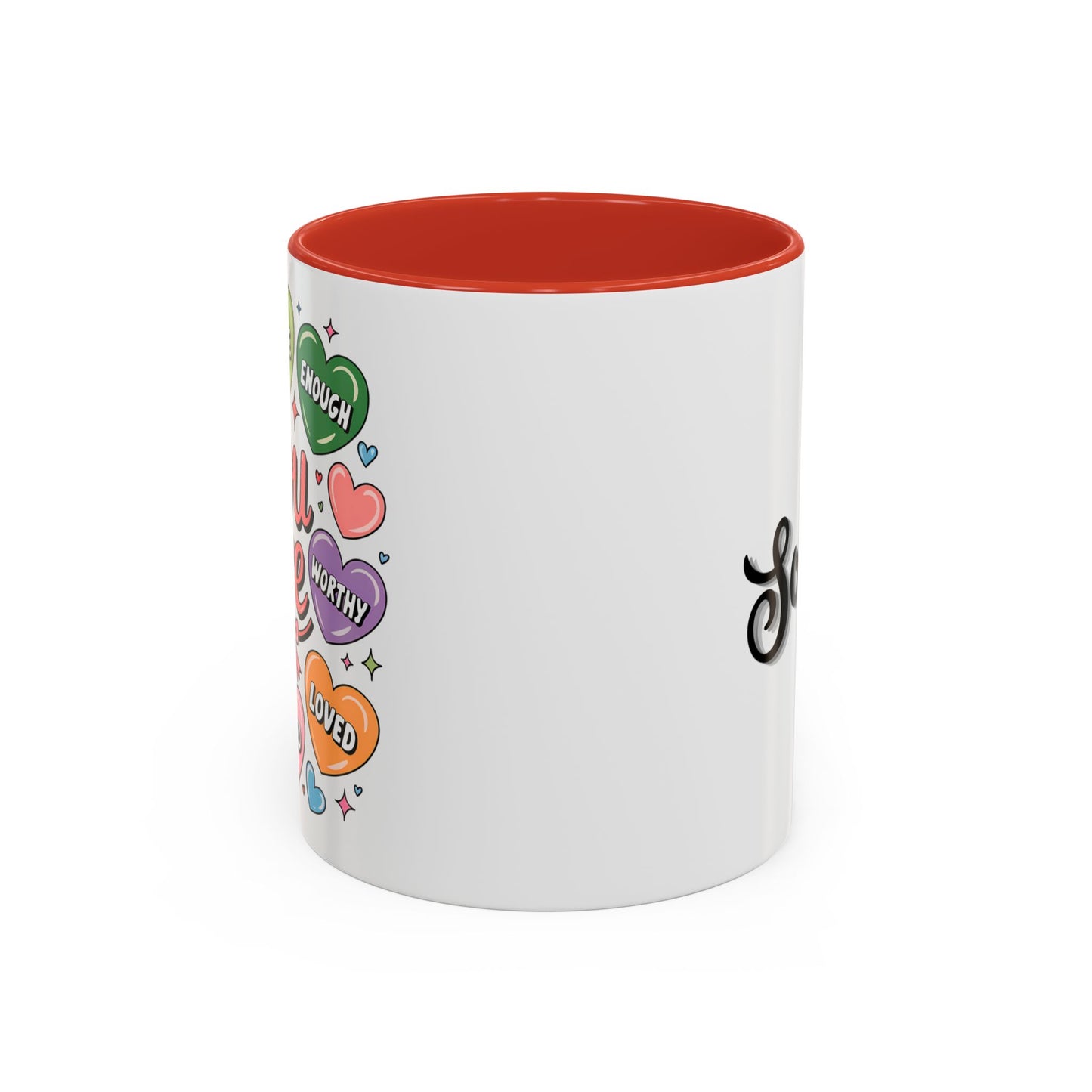 Custom "You Are Loved" Valentine's Day Color Mug with Personalized Name
