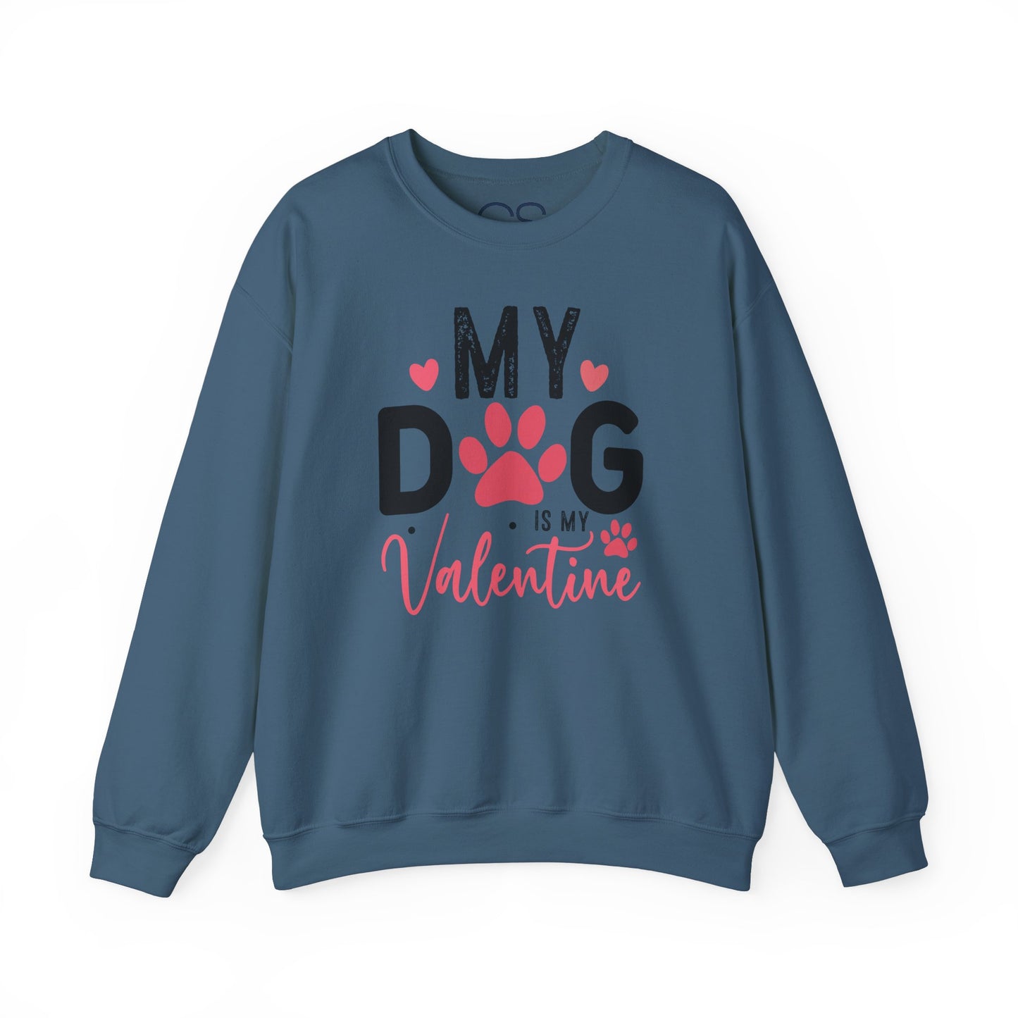Cozy My Dog Is My Valentine Crewneck Sweatshirt