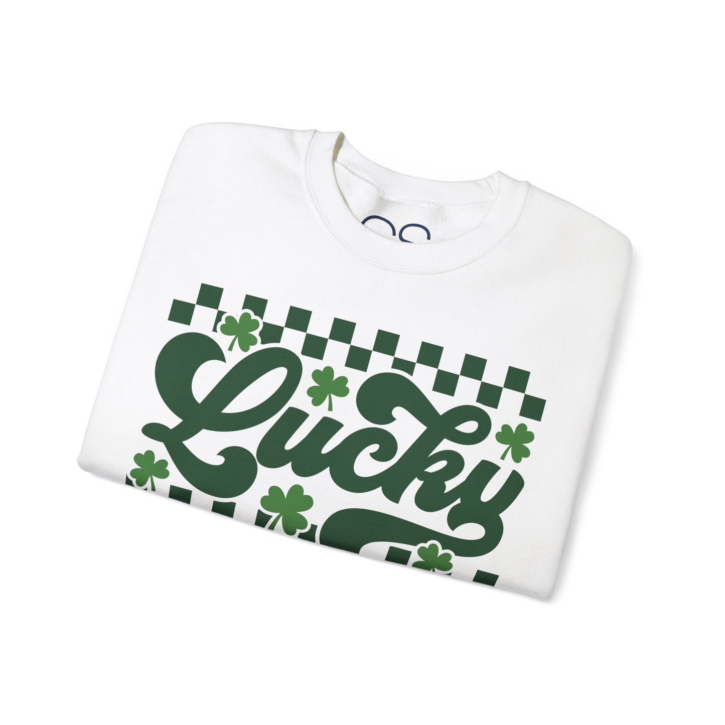 Lucky Shamrock Checkerboard Crewneck Sweatshirt
