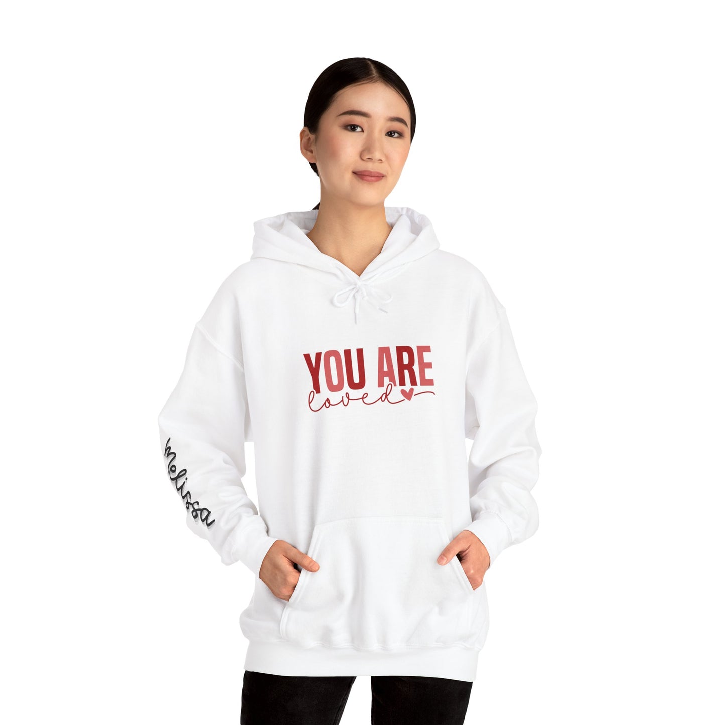Personalized You Are Loved Hooded Sweatshirt