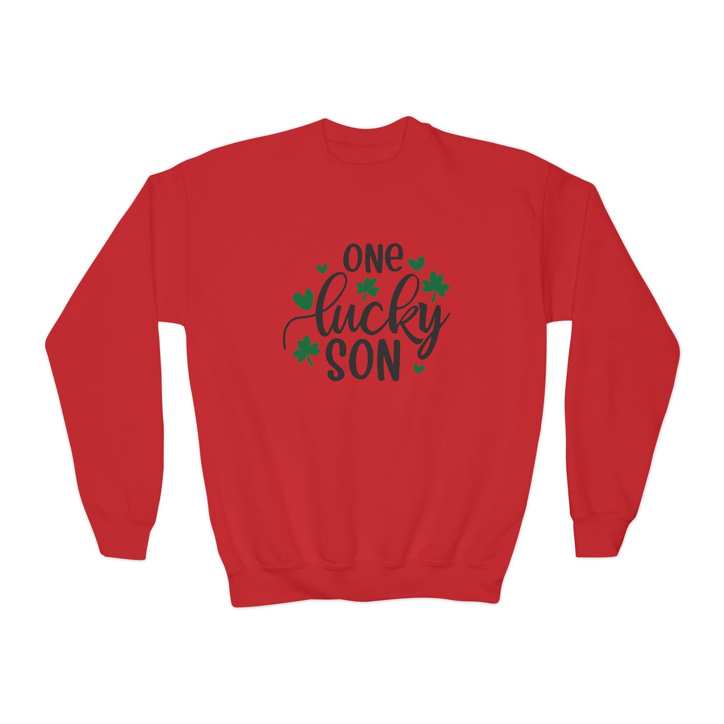 Personalized One Lucky Son St. Patrick's Day Kids Sweatshirt - With Bundle