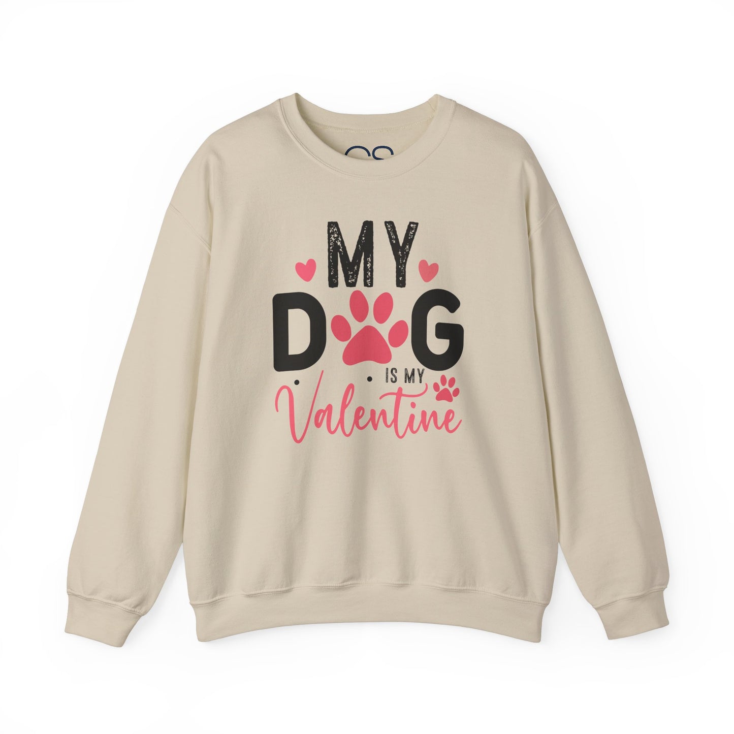 Cozy My Dog Is My Valentine Crewneck Sweatshirt