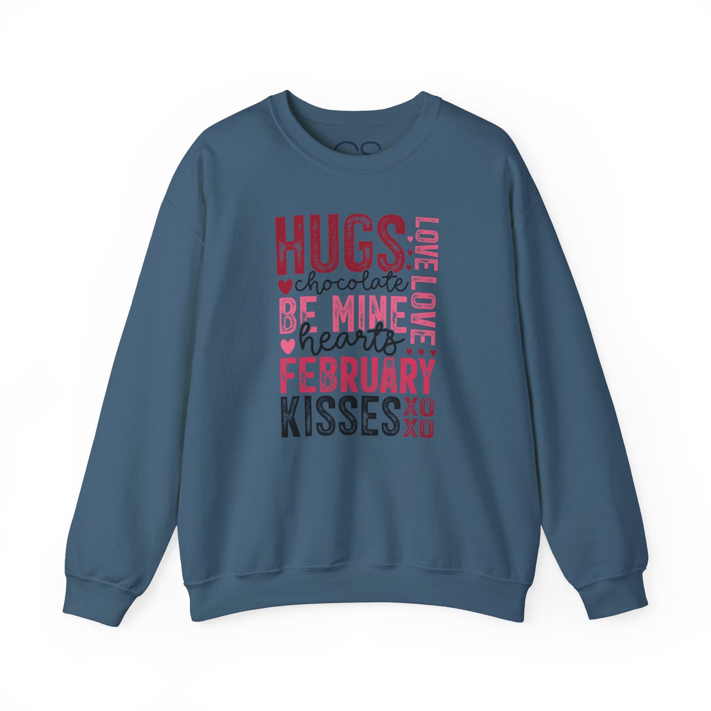 Cozy and Romantic Typography Crewneck Sweatshirt