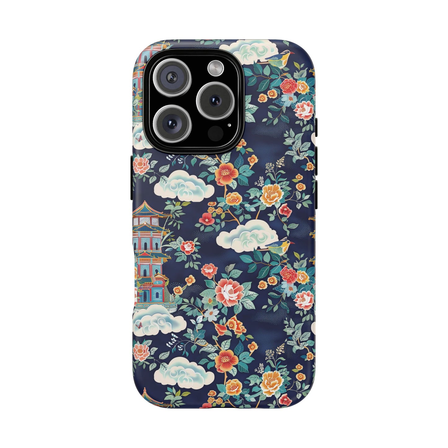 Enchanting Chinoiserie-Inspired Durable Phone Case