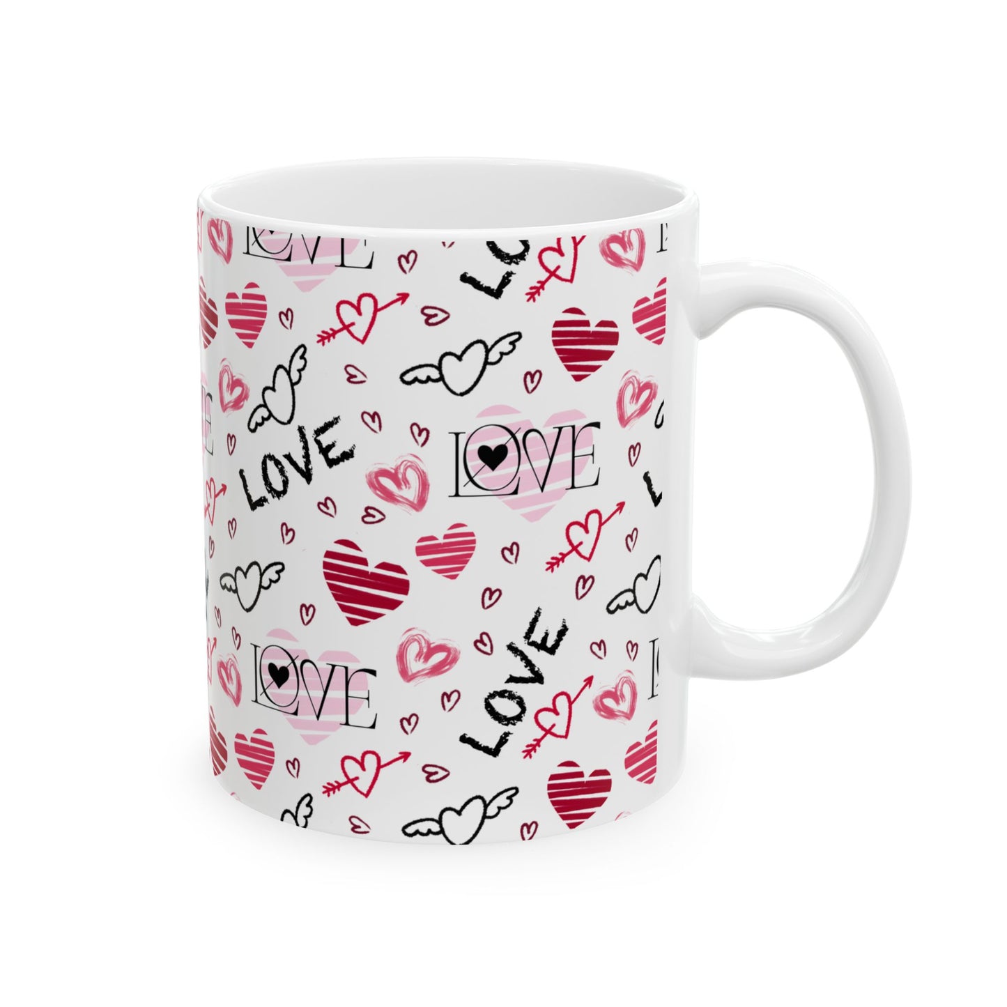 Love & Heart Ceramic Mug