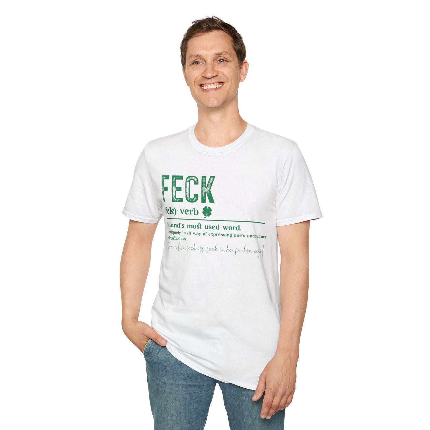 Luck of the Irish Shamrock Unisex Softstyle T-Shirt