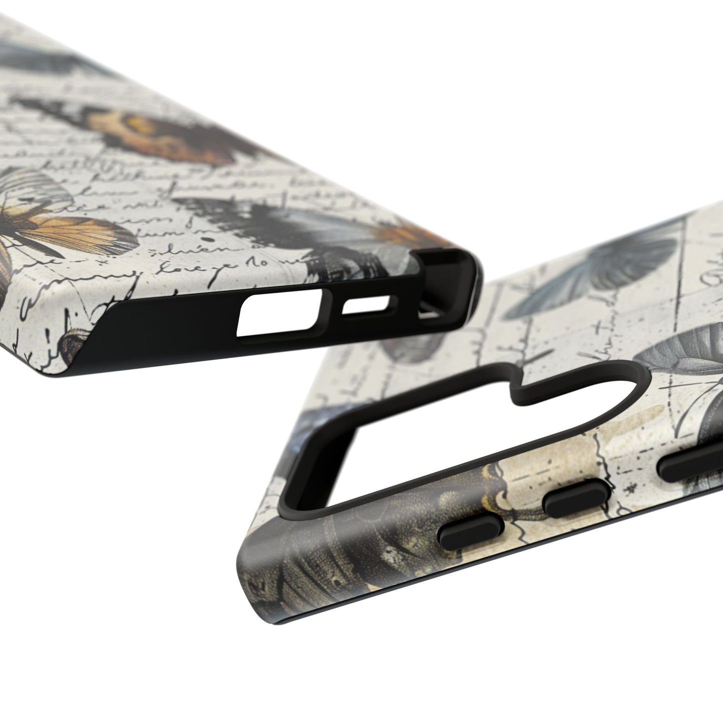 Vintage Butterfly Collage Durable Phone Case