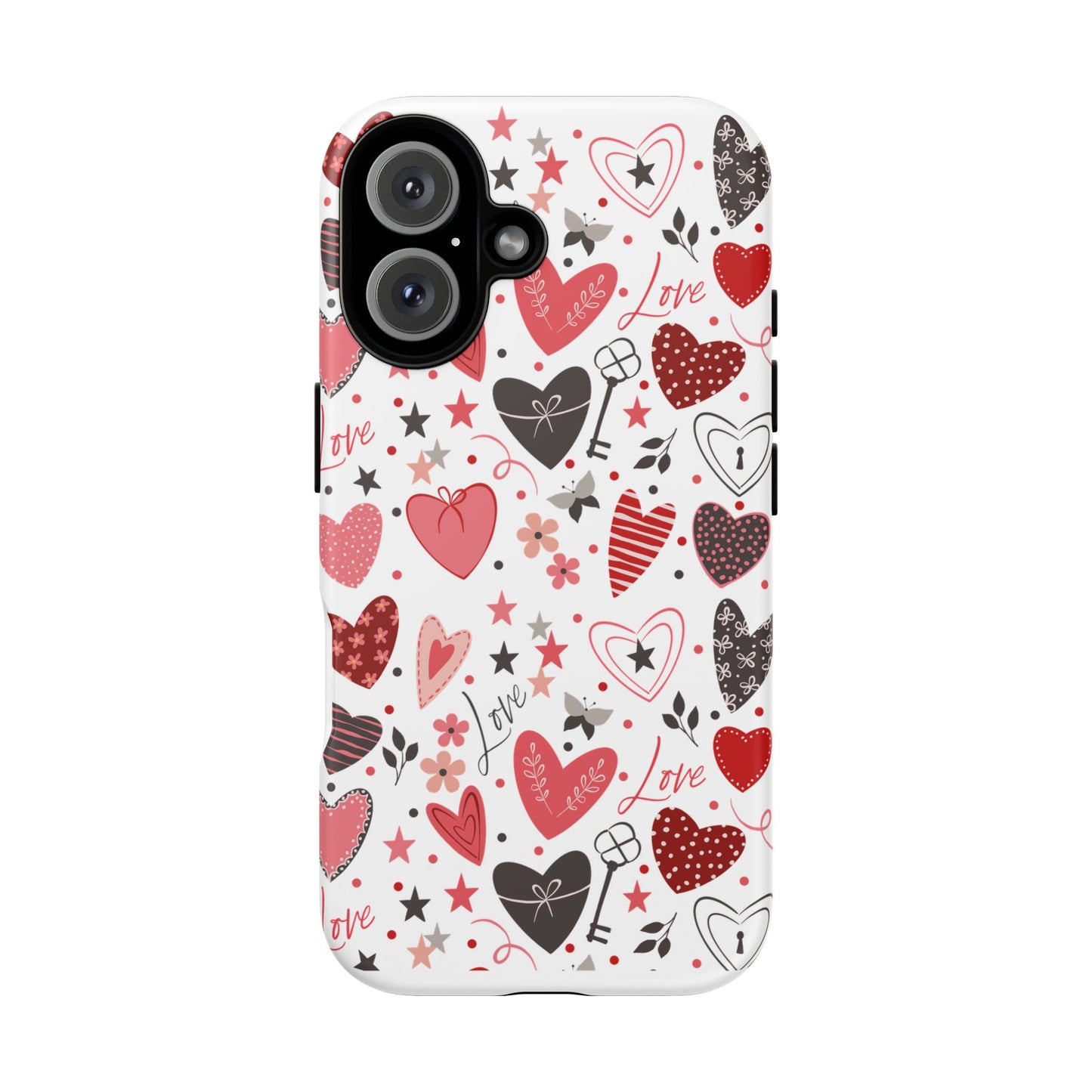 Heart Patterned Durable Phone Case