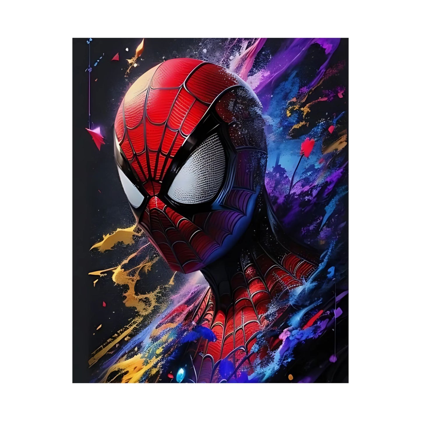 Spider-Hero Cosmic Art Poster