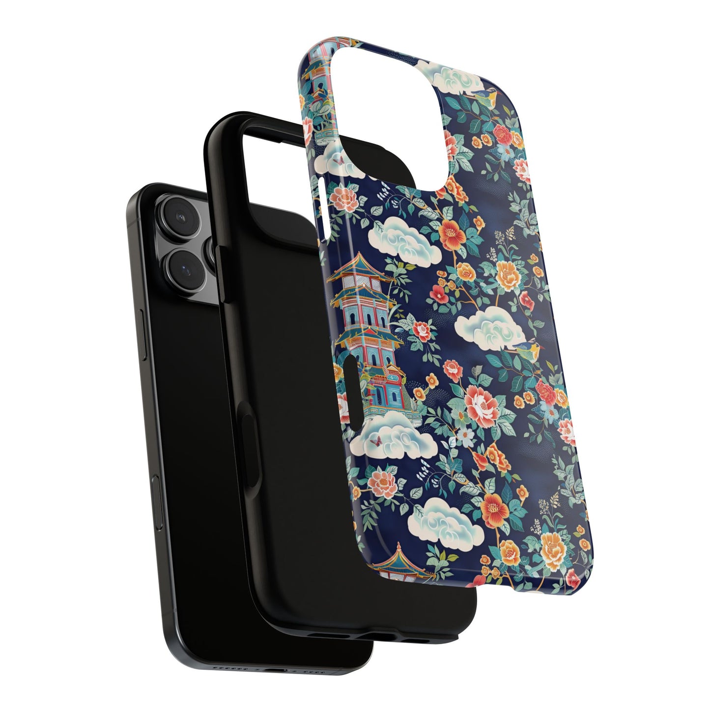 Enchanting Chinoiserie-Inspired Durable Phone Case