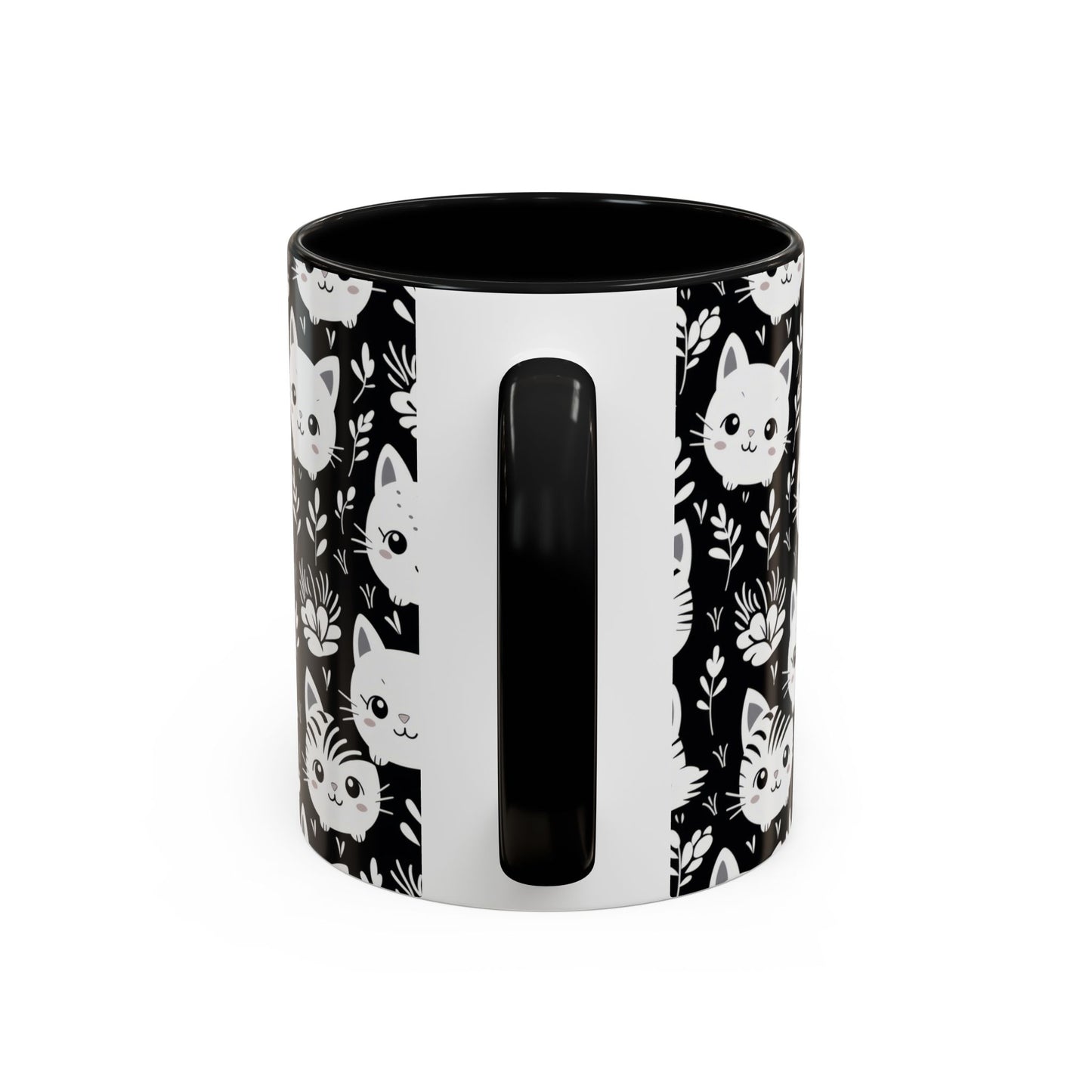 Whiskers & Blooms Cat-Themed Ceramic Mug