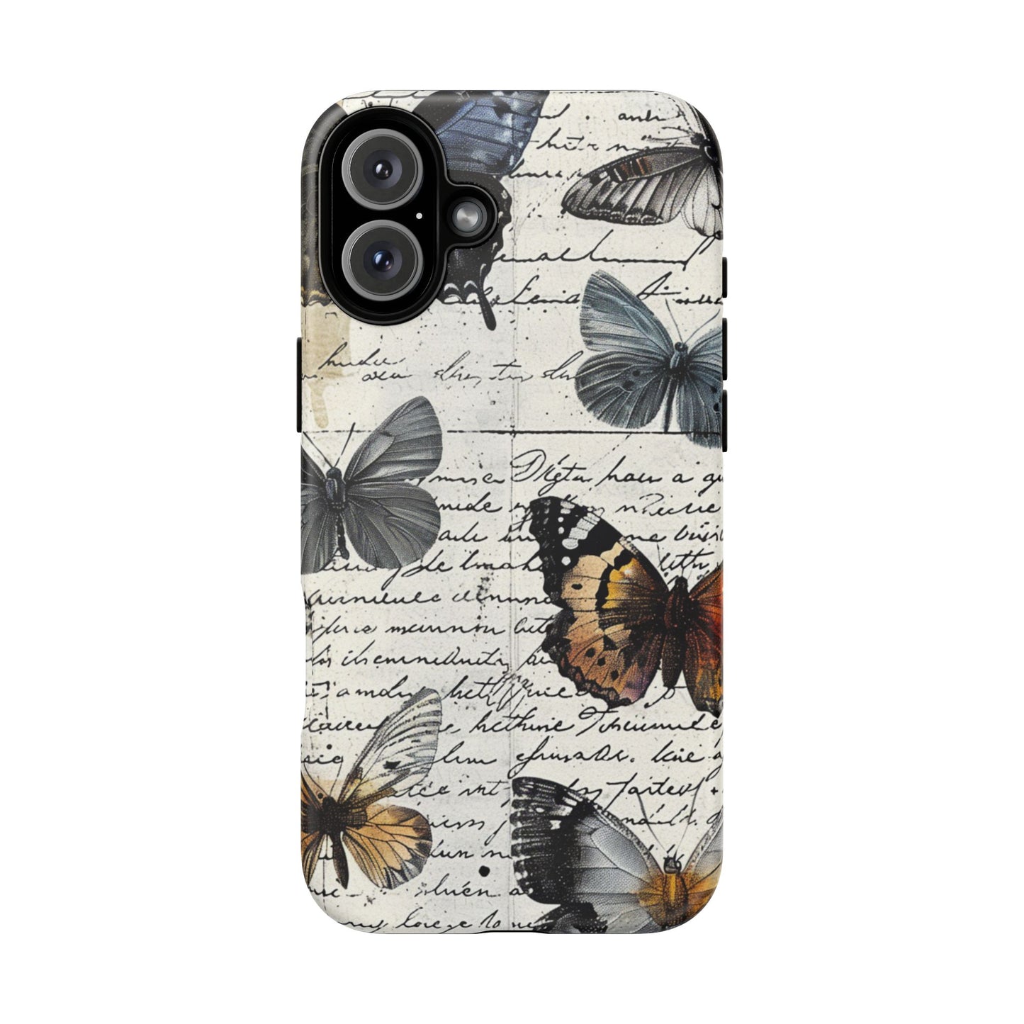 Vintage Butterfly Collage Durable Phone Case