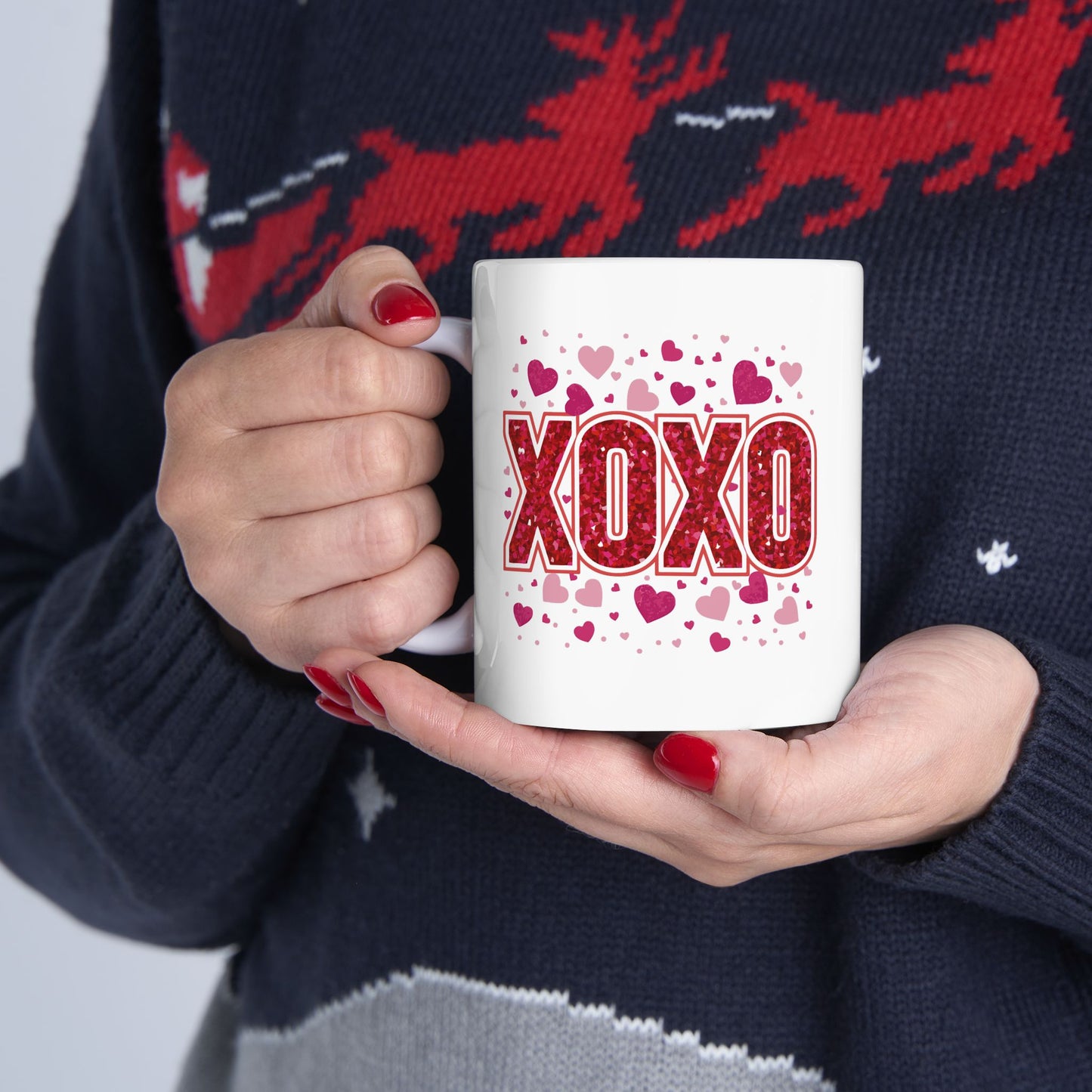 Personalized XOXO Valentine's Day Mug