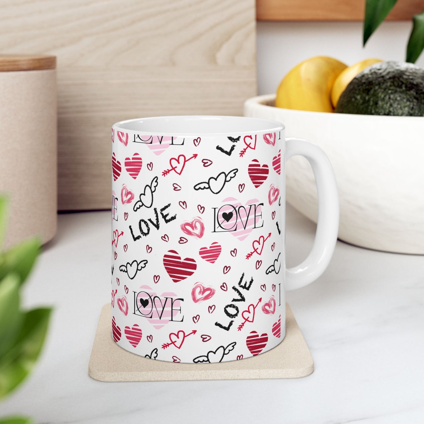 Love & Heart Ceramic Mug