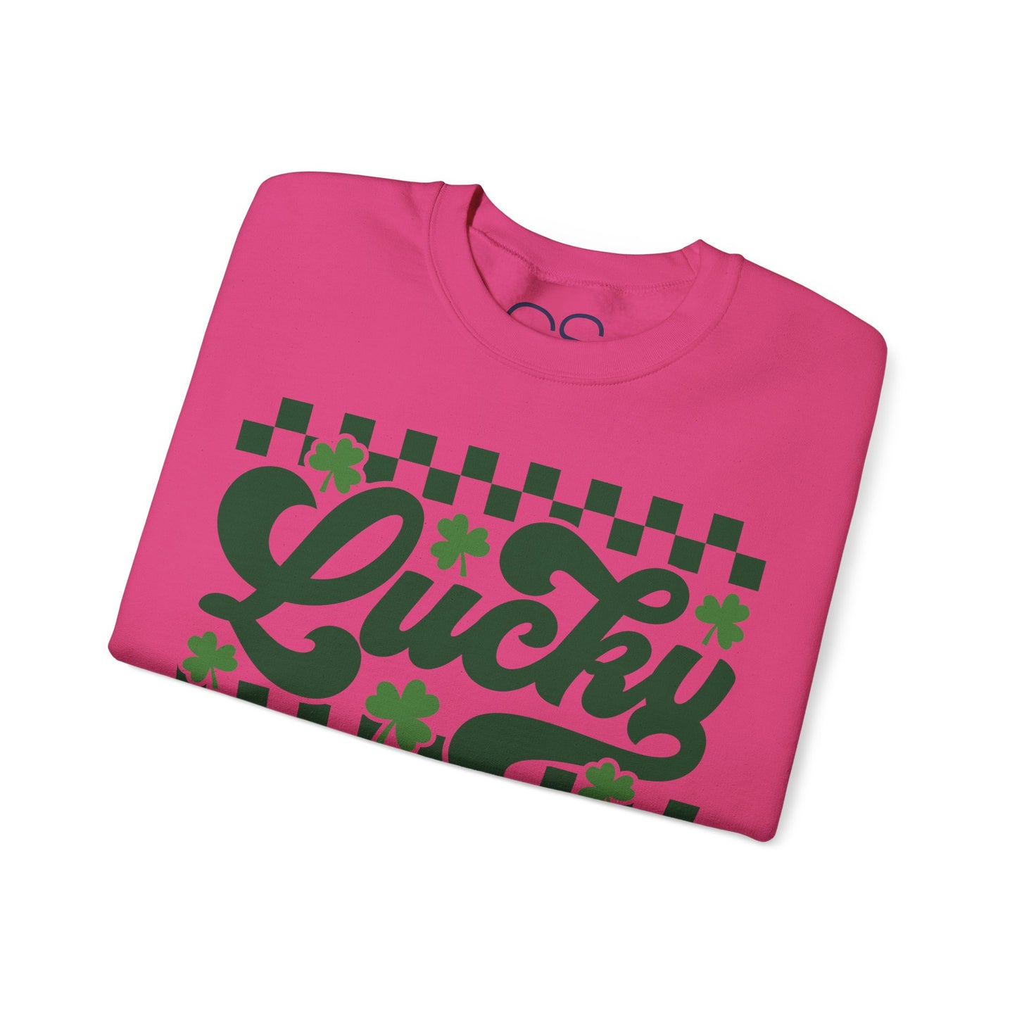 Lucky Shamrock Checkerboard Crewneck Sweatshirt