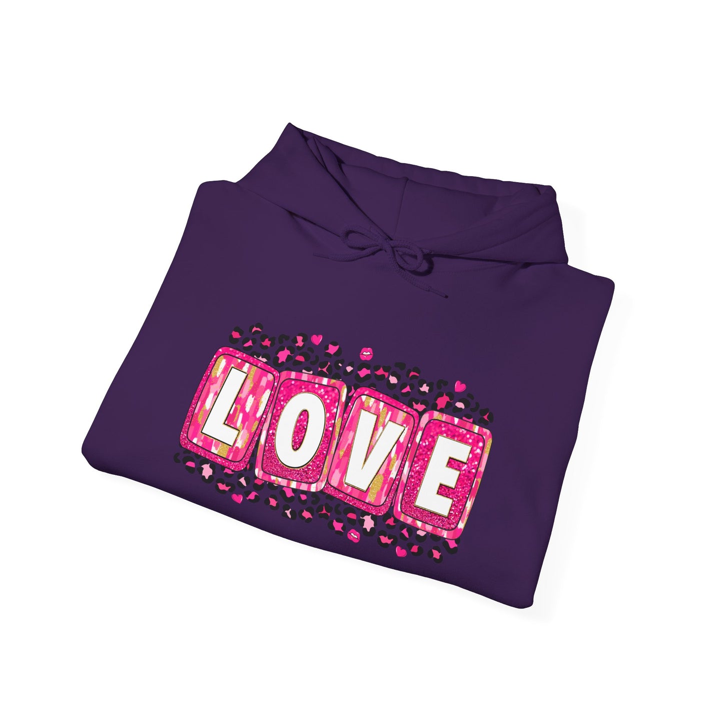 Personalized Love-Themed Hooded Sweatshirt