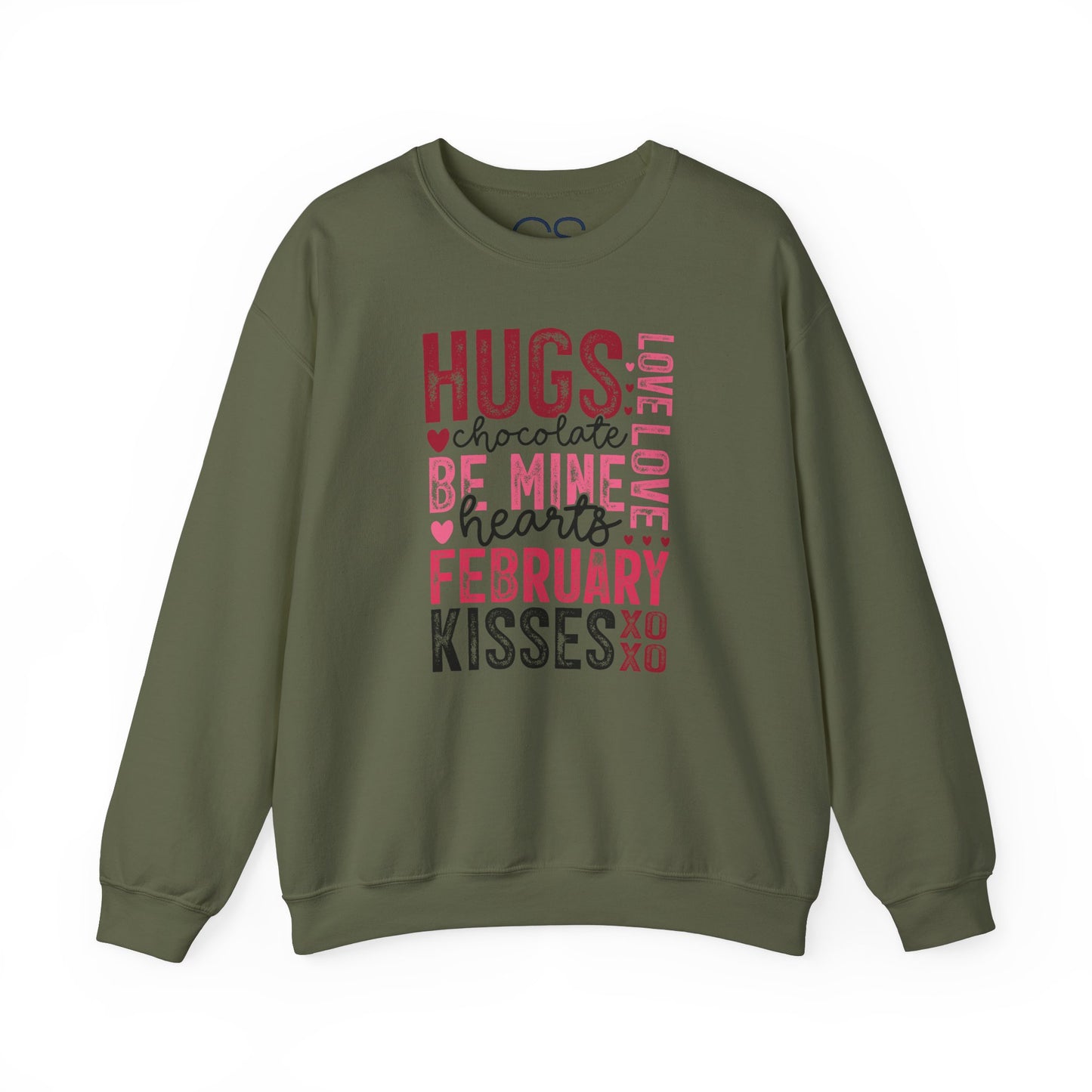 Cozy and Romantic Typography Crewneck Sweatshirt