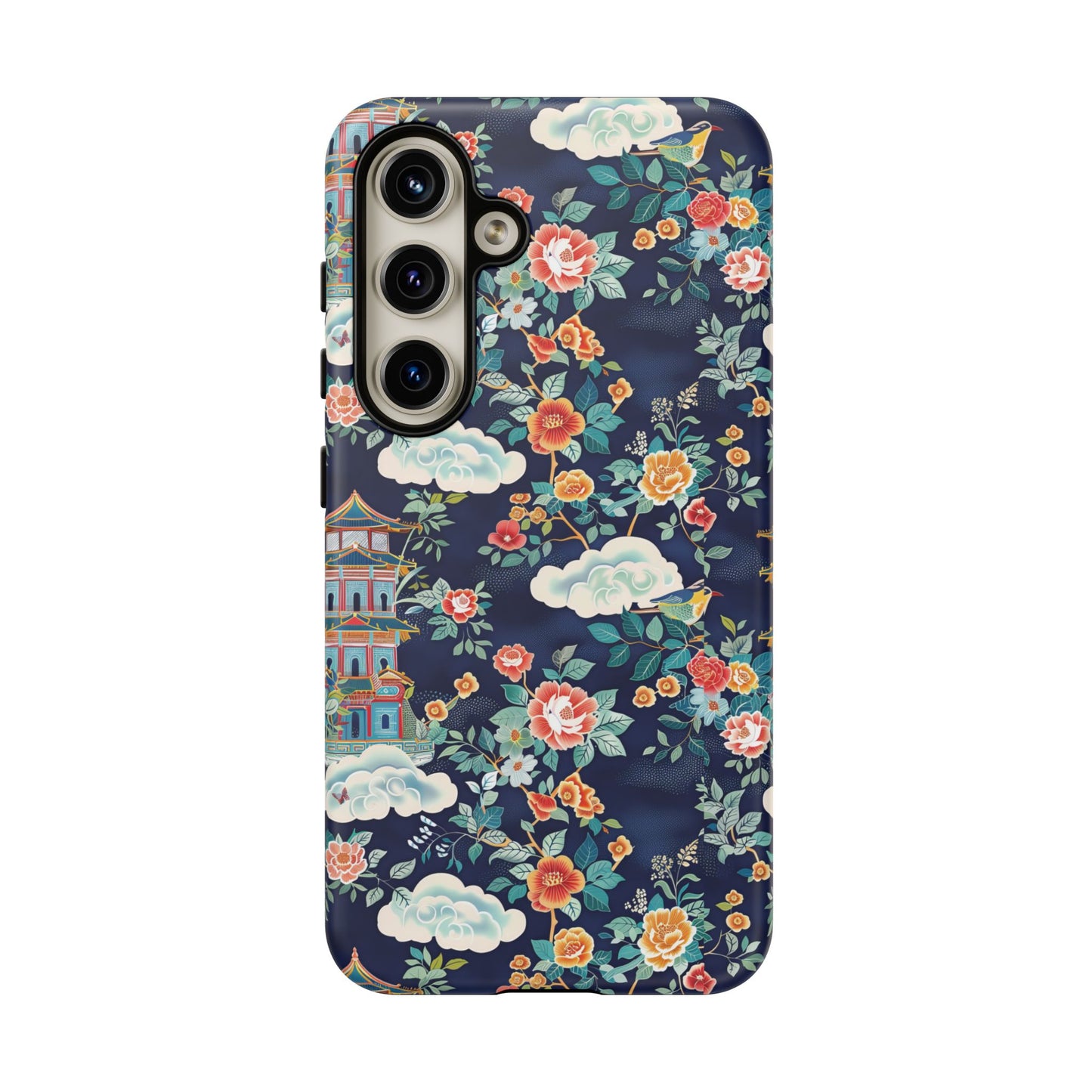 Enchanting Chinoiserie-Inspired Durable Phone Case