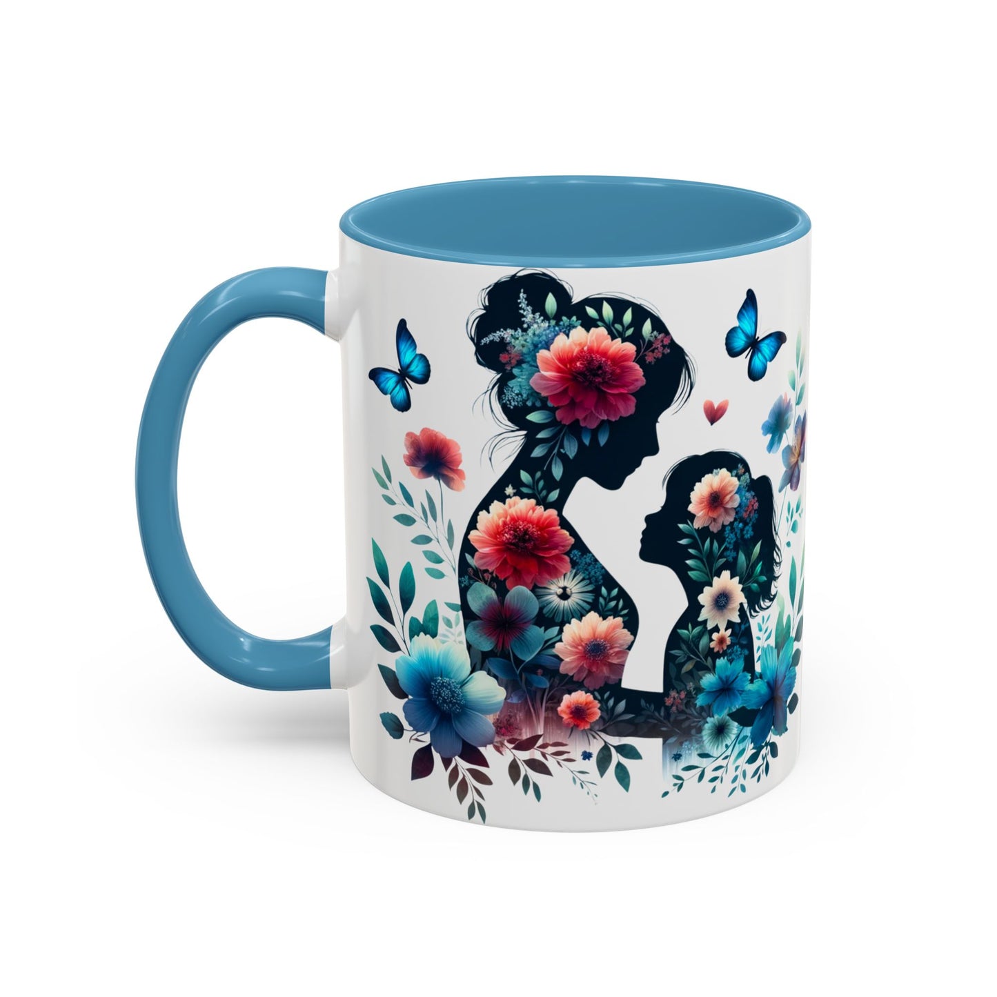 Mother & Child Floral Art Mug