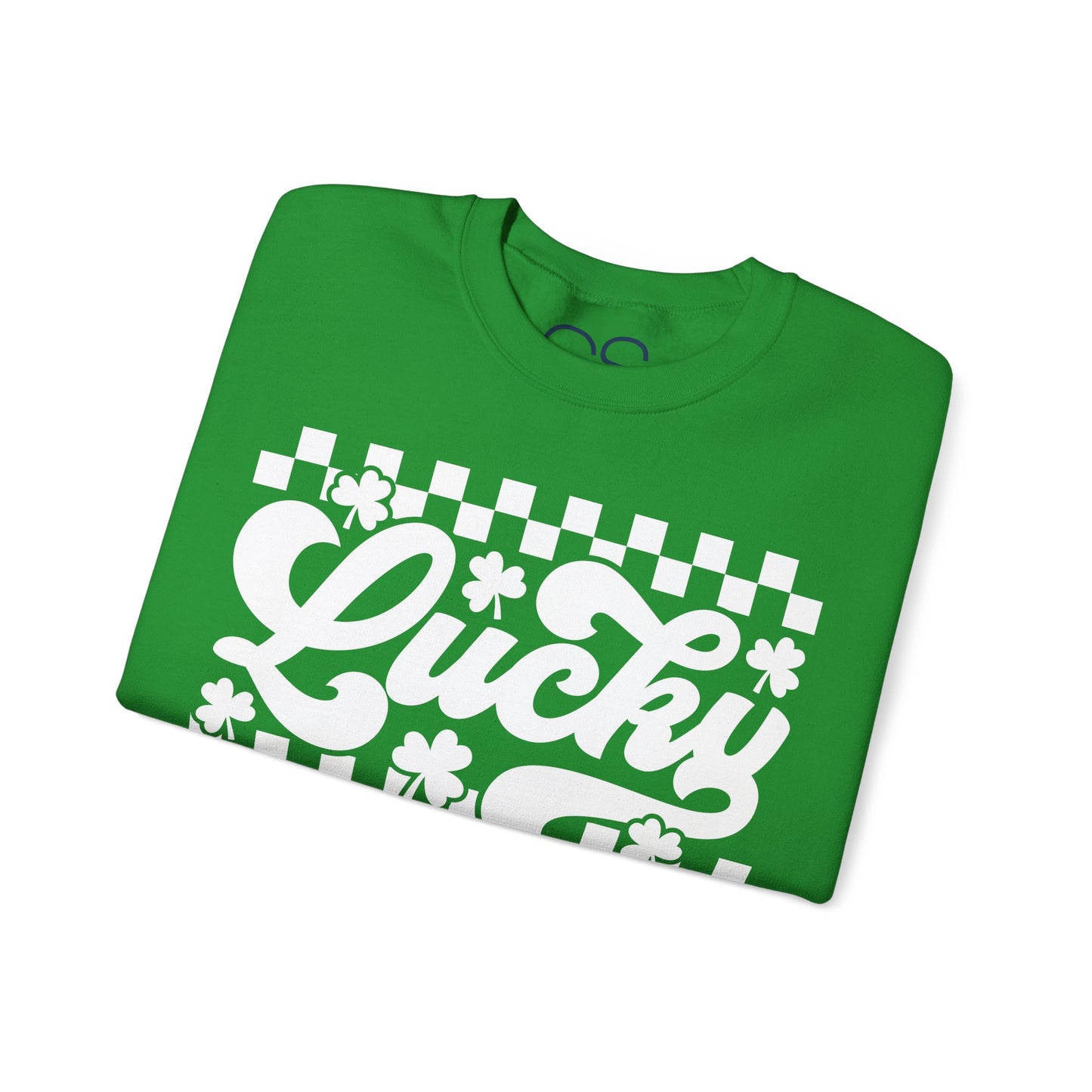 Lucky Shamrock Checkerboard Crewneck Sweatshirt