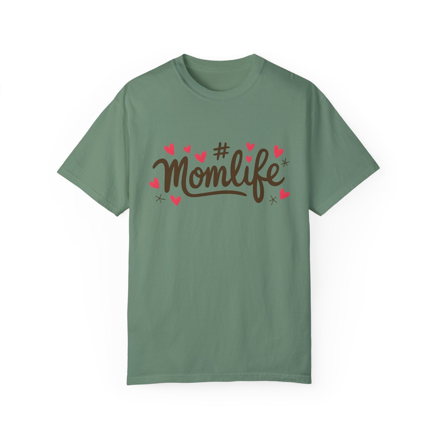 Momlife Heart-Adorned T-Shirt